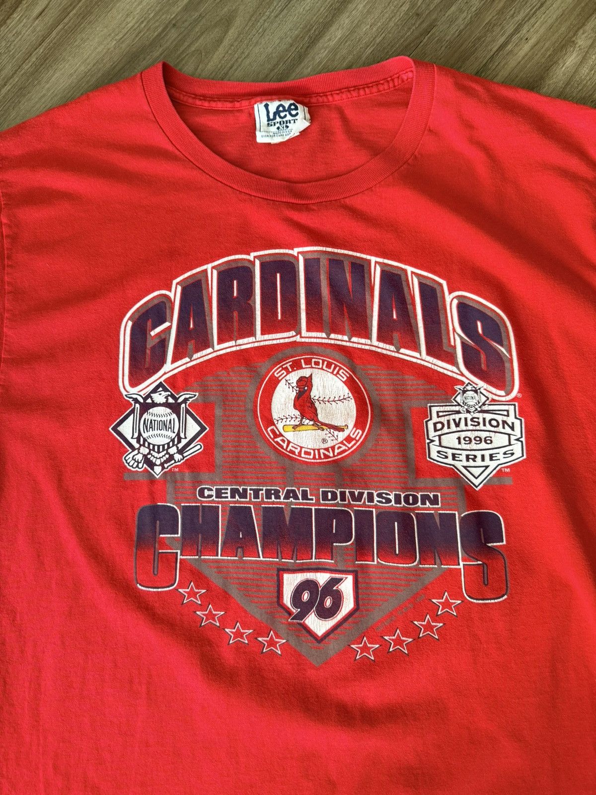 Lee Vintage St. Louis Cardinals 1996 Lee Sports Division Champ Size US XL / EU 56 / 4 - 2 Thumbnail