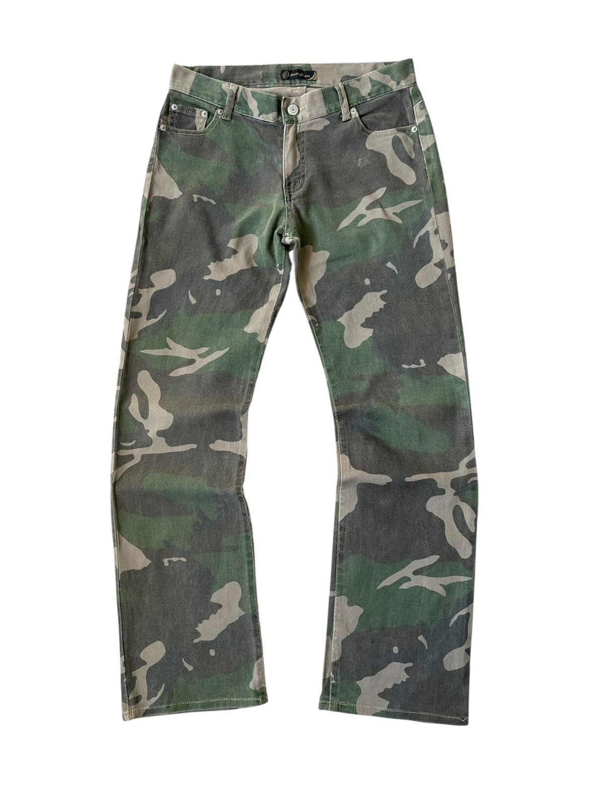 If Six Was Nine 2000's Oririn Jeans - jrock camo pant Size US 31 - 1 Thumbnail