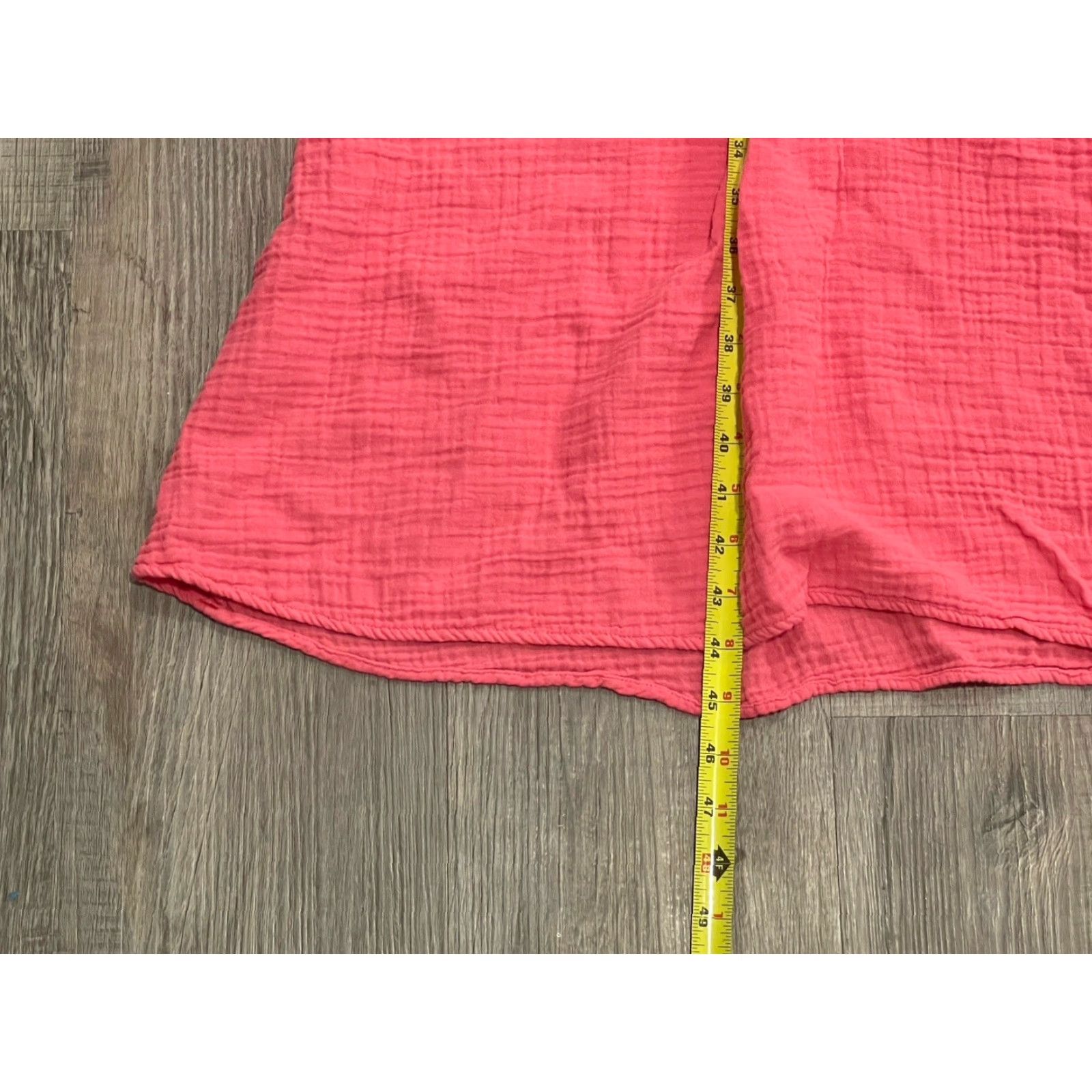 Vintage Xirena Dress XS Cabana Pink 100% Cotton United States Boho Midi Sleeveless Women Size XS / US 0-2 / IT 36-38 - 2 Thumbnail