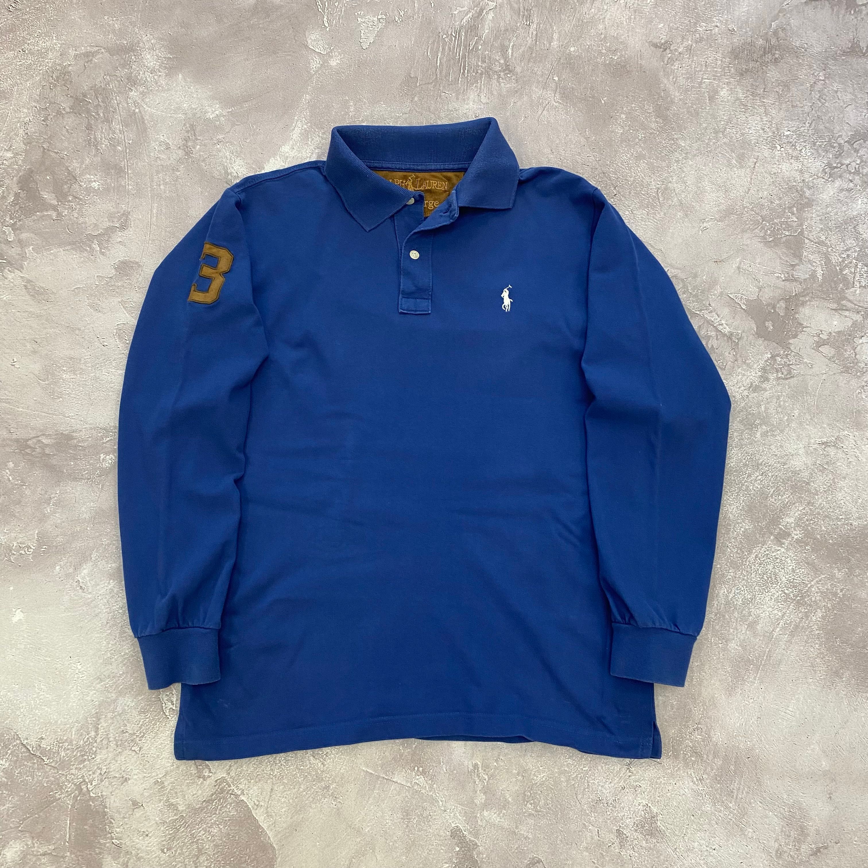Pre-owned Polo Ralph Lauren X Vintage Polo Ralph Laurent Rugby Sweatshirt In Blue