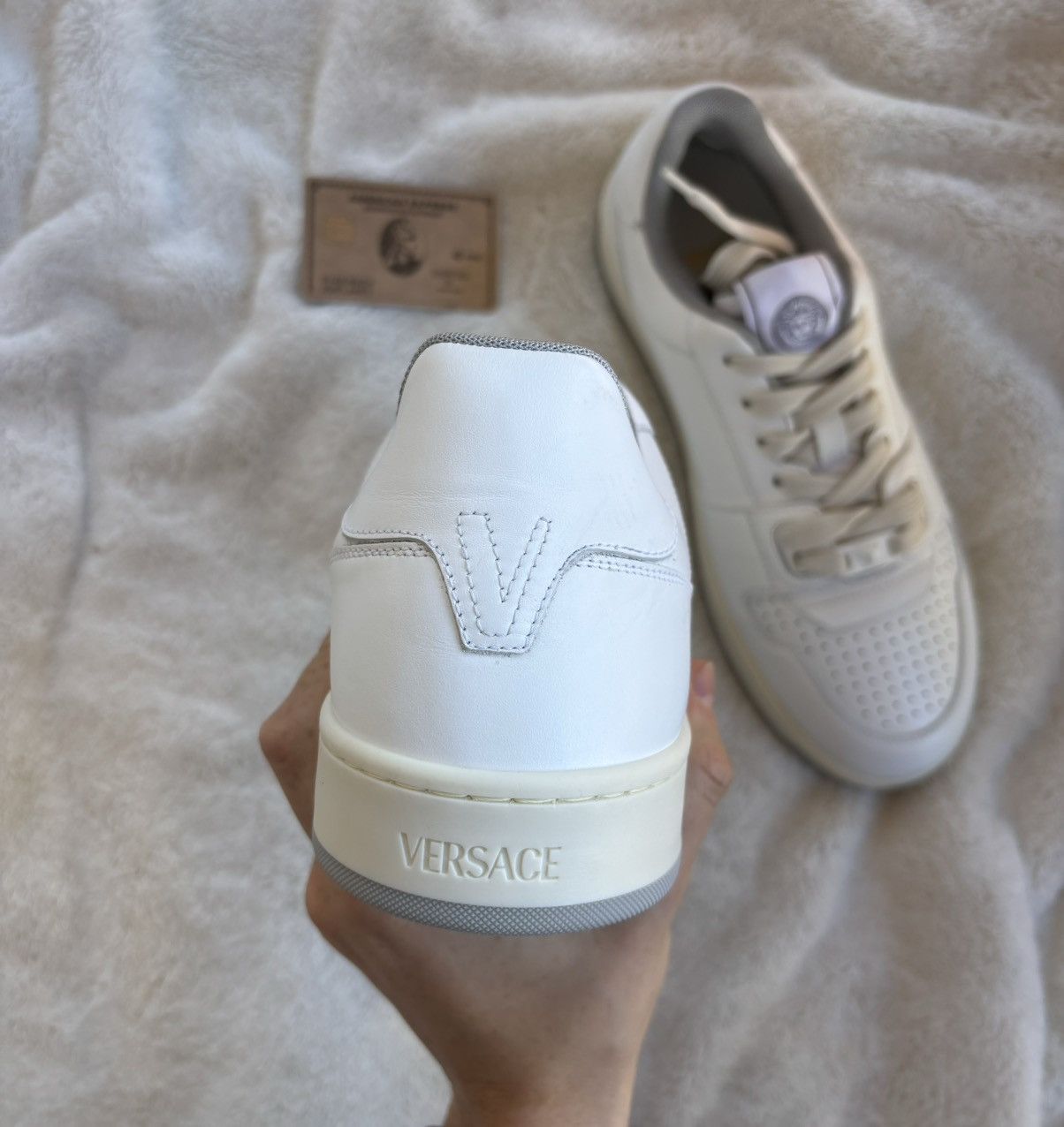 Versace Versace White/Grey Medusa Sneakers Size US 8 / EU 41 - 5 Thumbnail