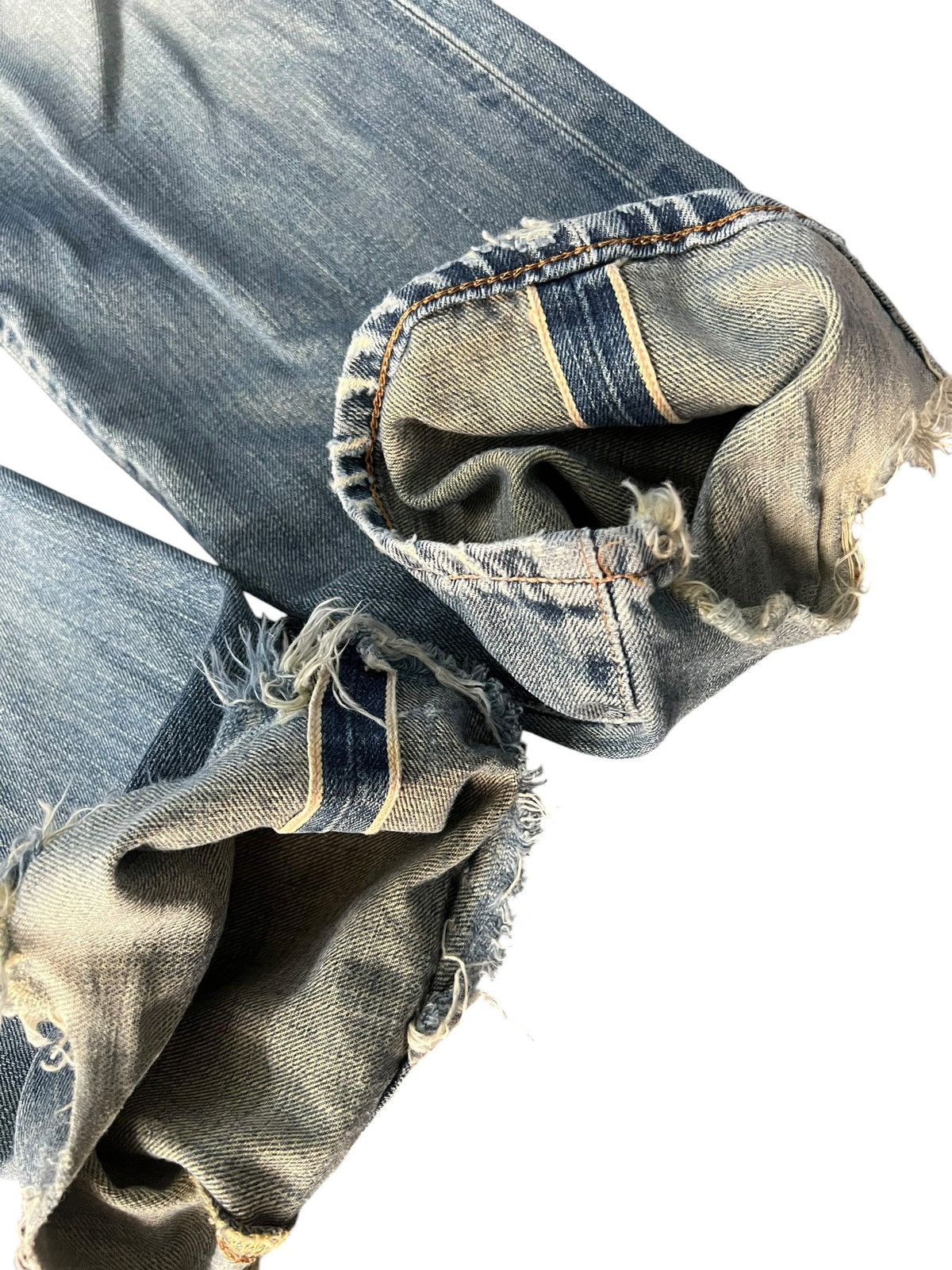 Edwin Edwin 505xx Selvedge Distressed Faded Jean Size US 31 - 10 Thumbnail