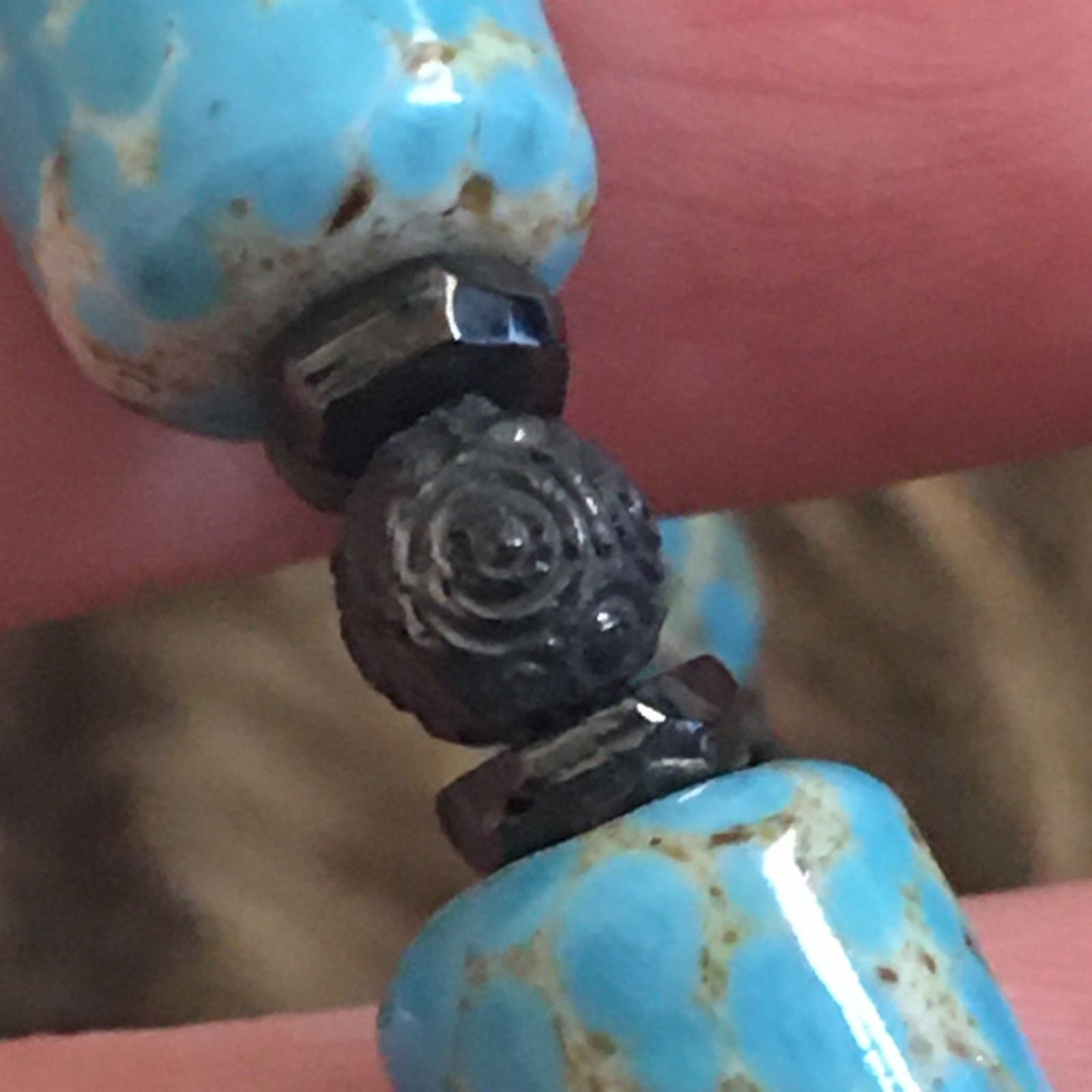 Vintage Vintage Caribbean blue jasper bead necklace Size ONE SIZE - 7 Thumbnail