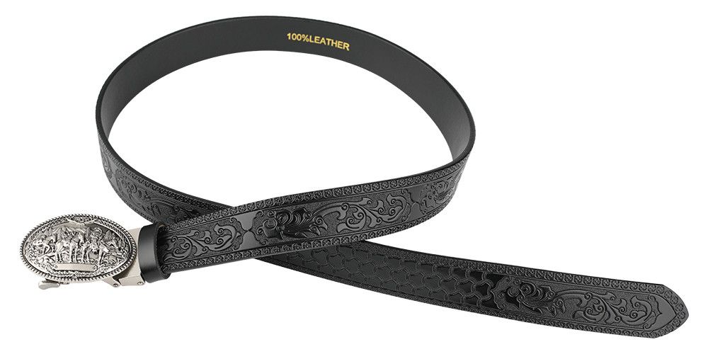 VIBE Crazy Vintage Belt Riveted Belts Menswear Accessories Size ONE SIZE - 6 Thumbnail