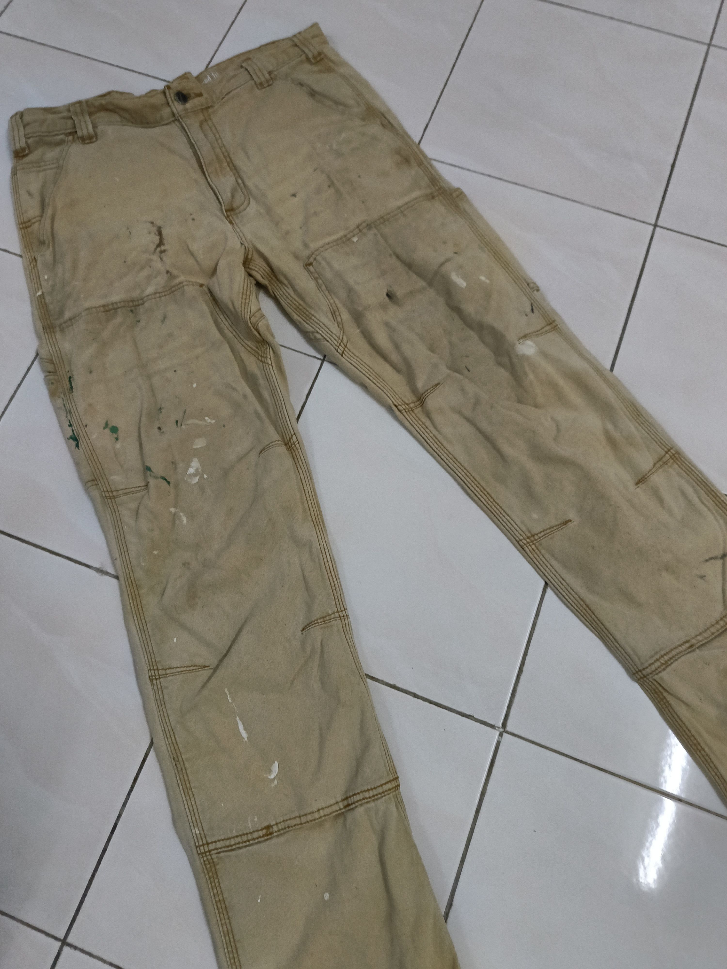 Beauty Beast × Carhartt Carhartt Double Knee Paint Splash Pants Size US 33 - 5 Thumbnail