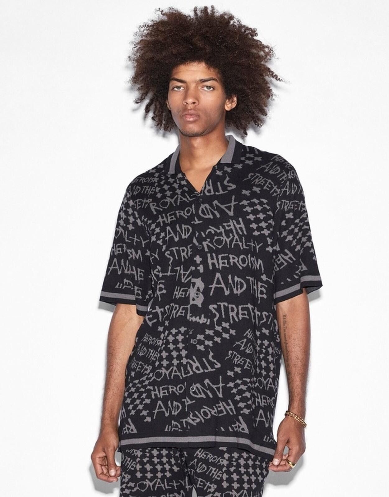 Ksubi new ksubi medium short sleeve heroism knit shirt black Size US M / EU 48-50 / 2 - 2 Thumbnail