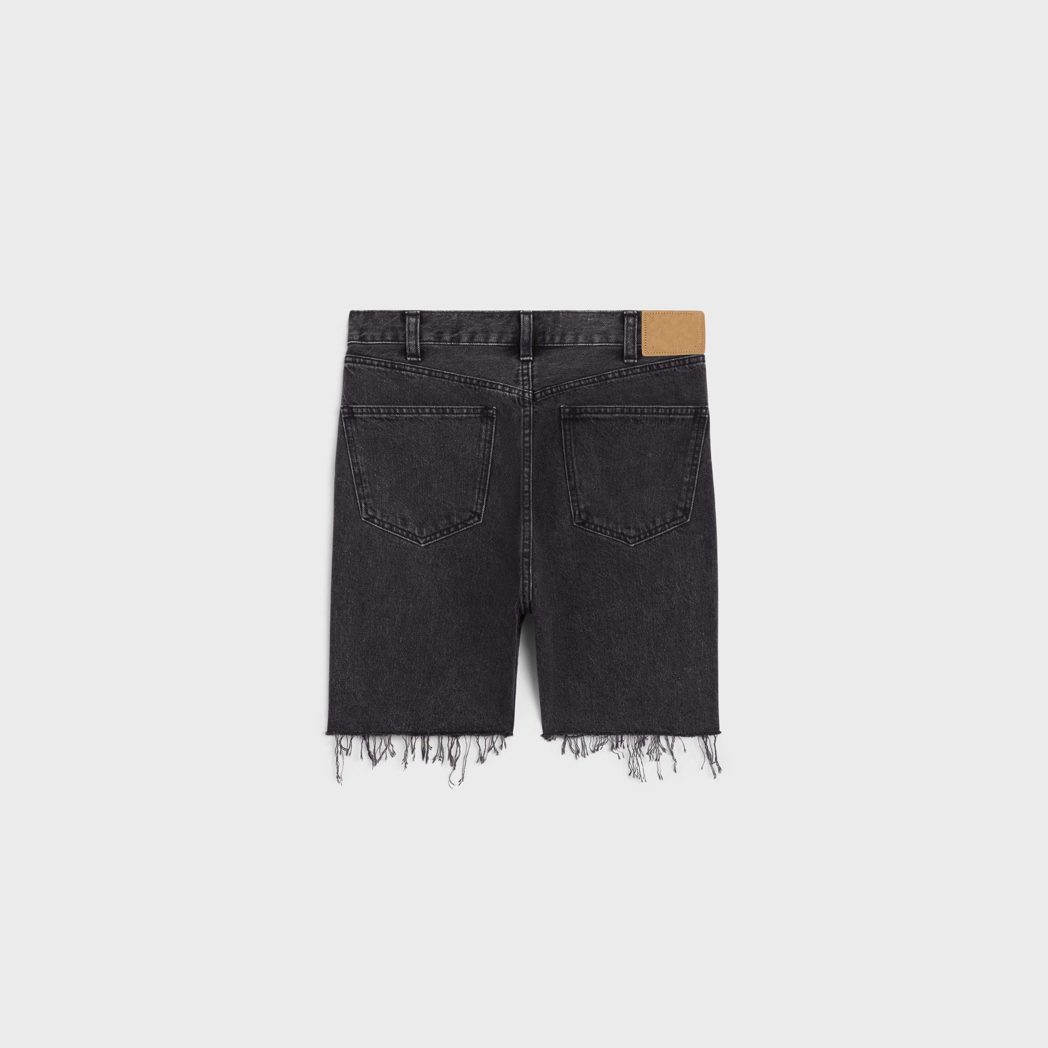 Celine o1bcso1str0925 2N837947F Wesley Denim Short in Charcoal Wash Size US 29 - 2 Thumbnail