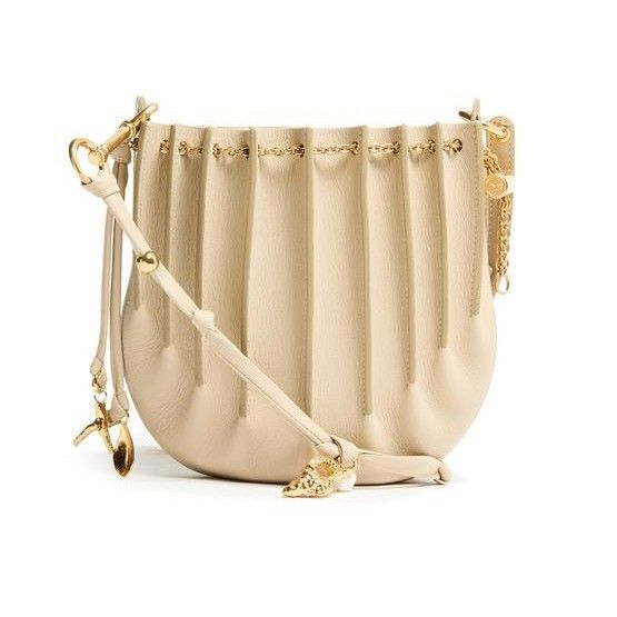 Chloe Chloe Sea Treasures Drawstring Deep Ivory Grained Leather Sh Size ONE SIZE - 3 Thumbnail
