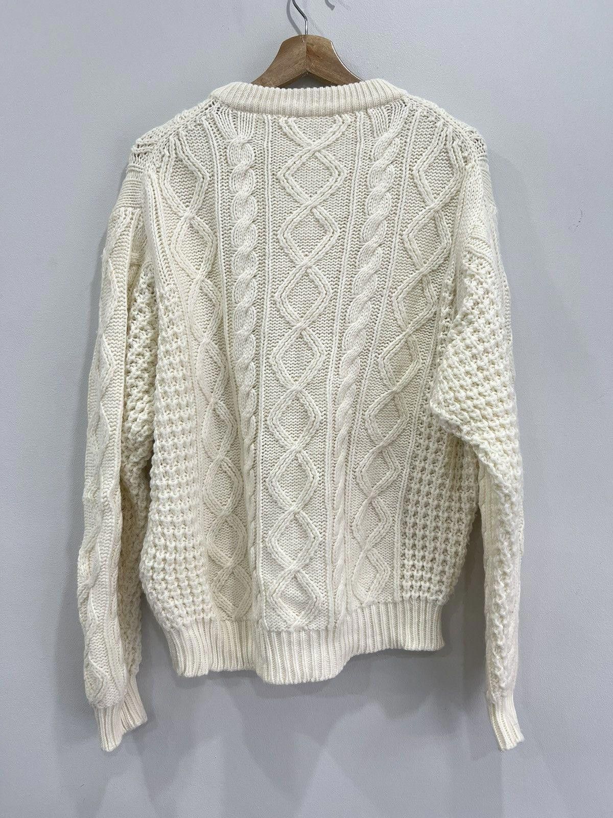 Vintage Vintage 90s Cable Knit Sweater Size US M / EU 48-50 / 2 - 2 Thumbnail