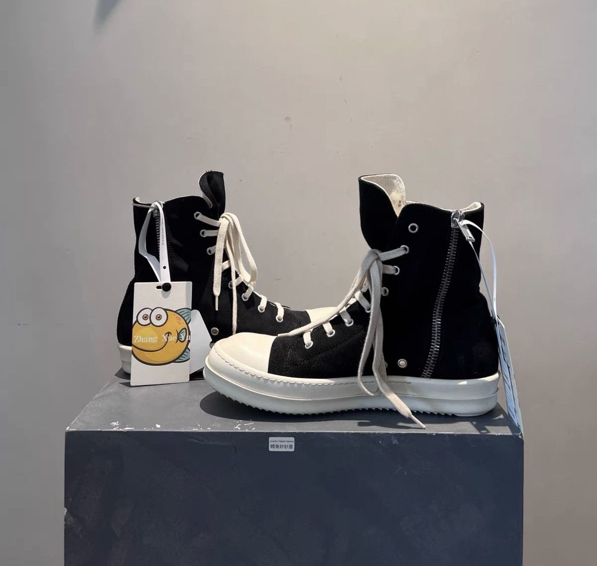 Rick Owens Rick Owens DRKSHDW Nylon High-Top Converse-Inspired Sneakers Size US 8 / EU 41 - 4 Thumbnail