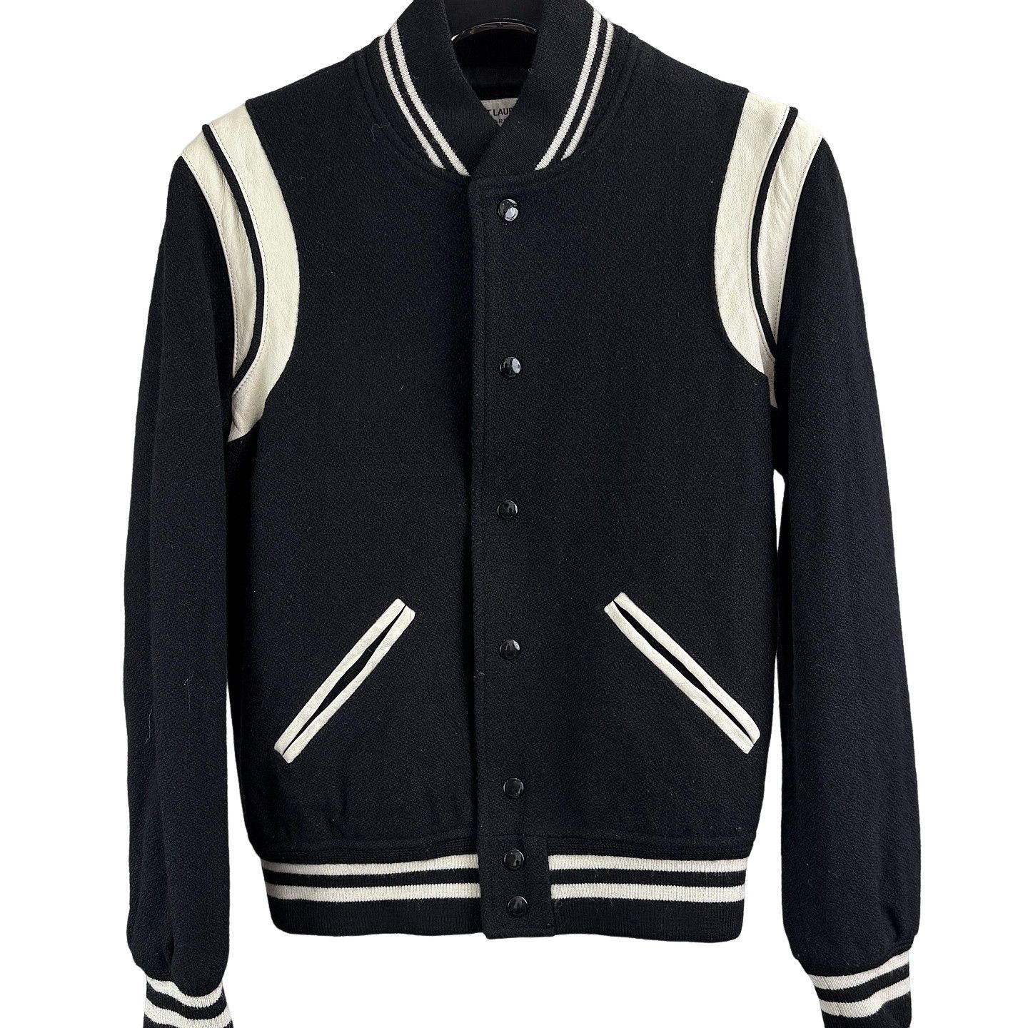 Saint Laurent Paris Saint Laurent Wool Varsity Jacket Size 44 Size US S / EU 44-46 / 1 - 1 Thumbnail