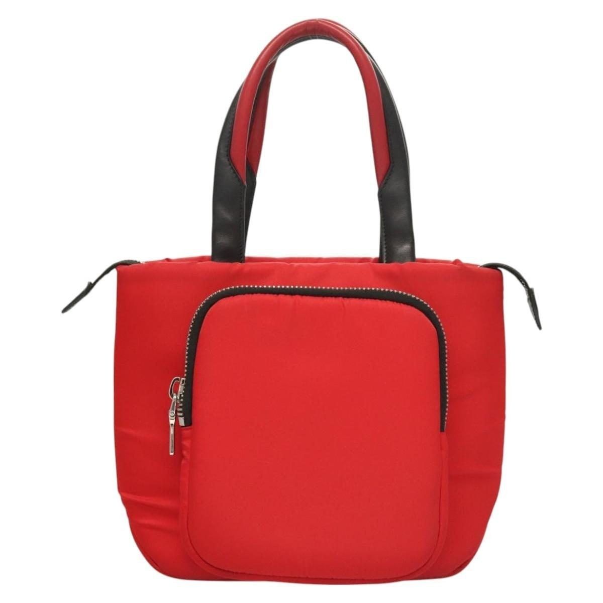 Prada Prada Nylon Handbag Red Size ONE SIZE - 2 Thumbnail
