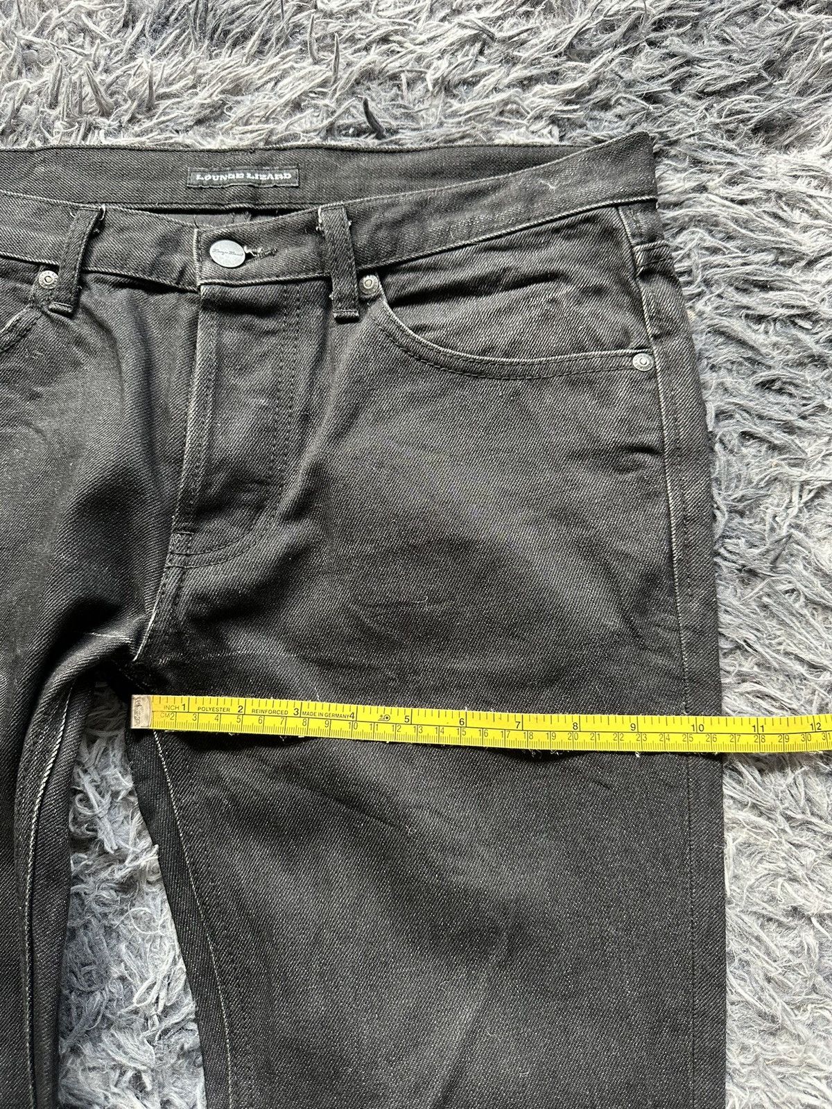 BUFFALO BOBS Archive 00's Lounge Lizard coated black denim Size US 33 - 13 Thumbnail