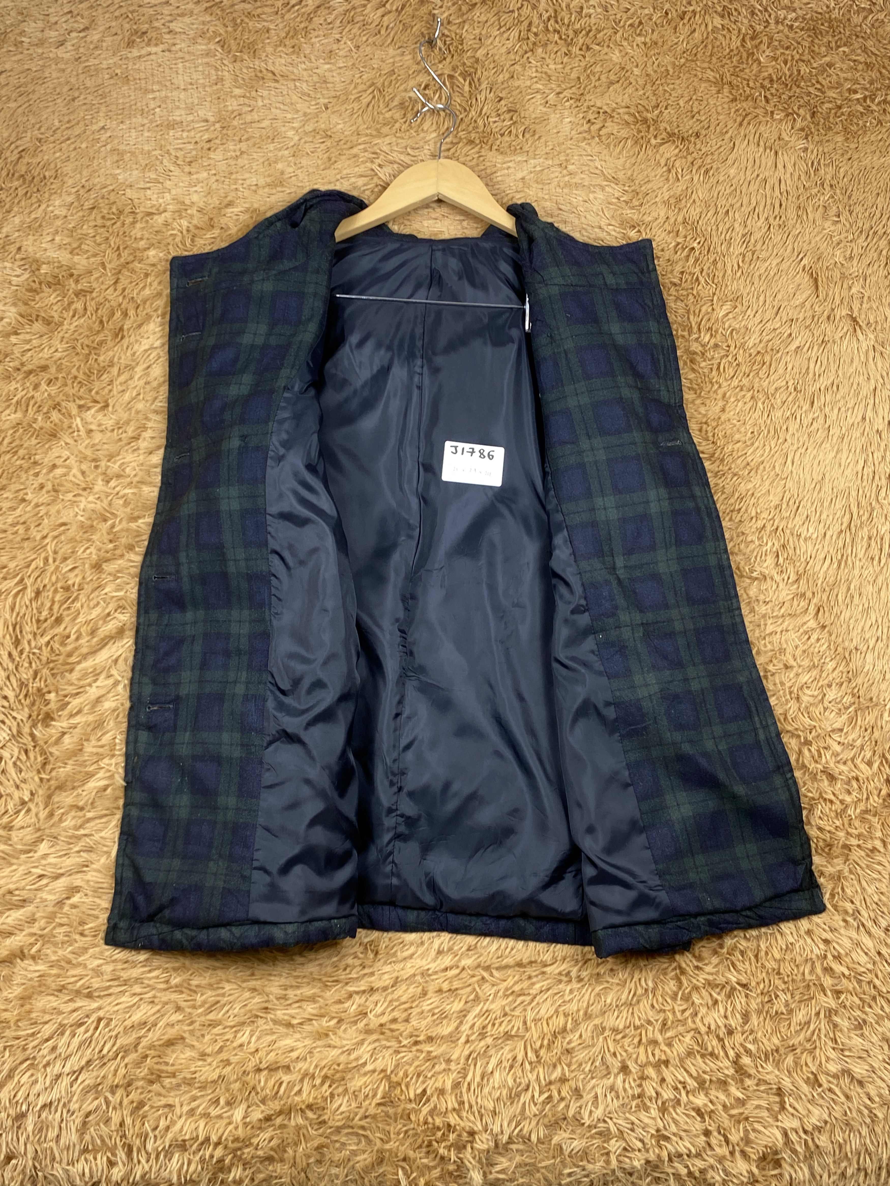 Japanese Brand Vintage Japanese Brand Checkeret Long Jacket Parkas J1786 Size US S / EU 44-46 / 1 - 5 Thumbnail