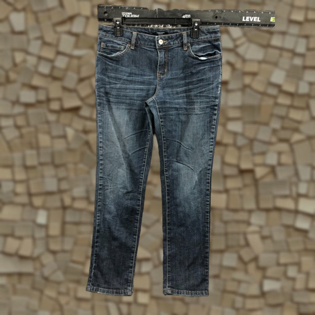 Vintage Axcess Stretch Modern Skinny Jeans Size 8 Womens Medium Wash Blue Jeans Axcess Womens Regular Fit 5-Pocket Denim Mid Rise Stretch Blue 31in Inseam Size 30" / US 8 / IT 44 - 1 Thumbnail