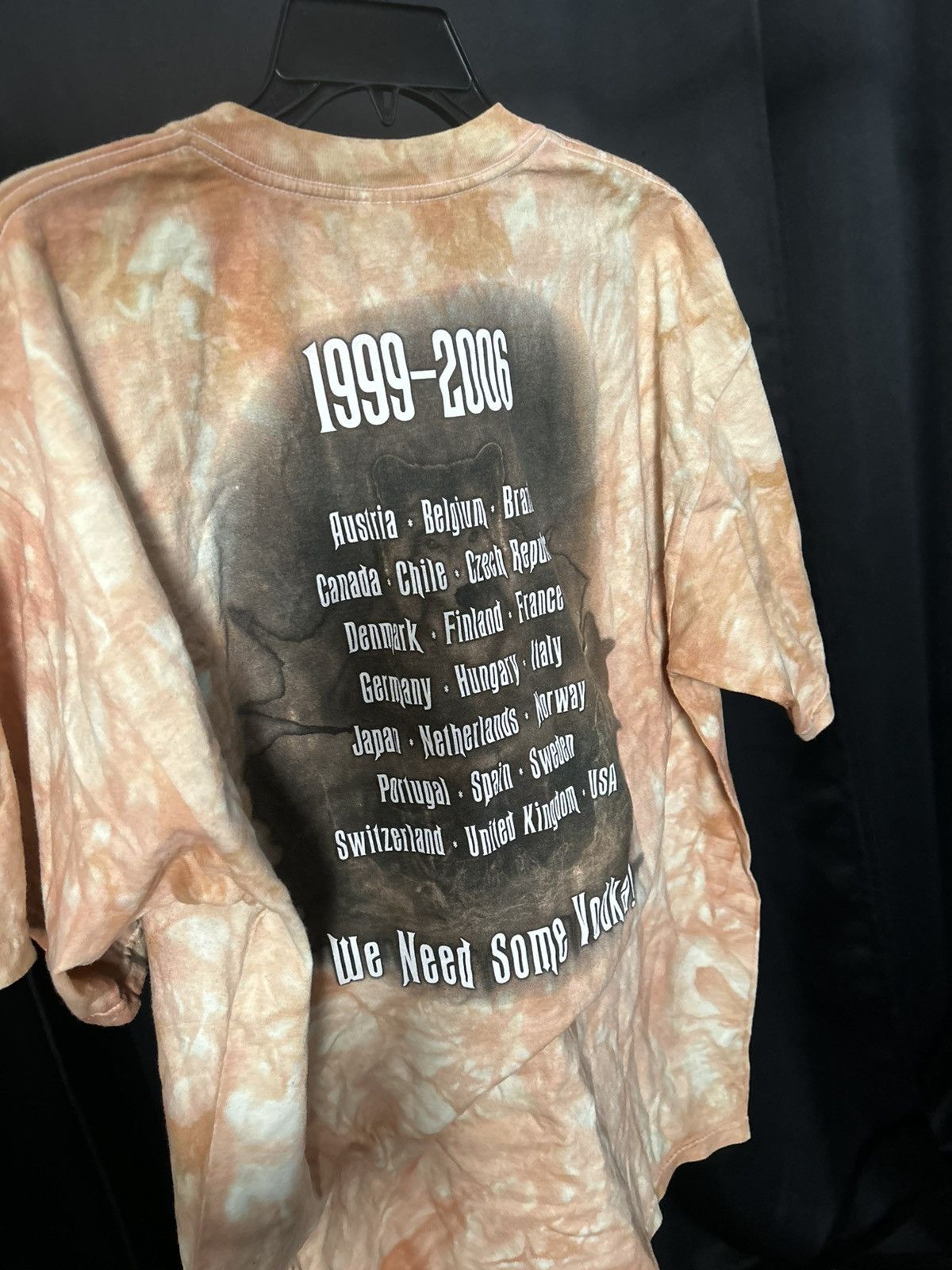 Gildan Sonata Arctica Tie-Dye Shirt Beige Cream Finland Power Metal Size US XL / EU 56 / 4 - 7 Thumbnail