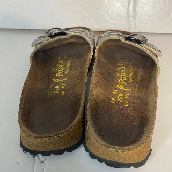 Birkenstock Papillio by Birkenstock Snake Print Slide Sandals Size 39 Size US 9 / IT 39 - 8 Thumbnail
