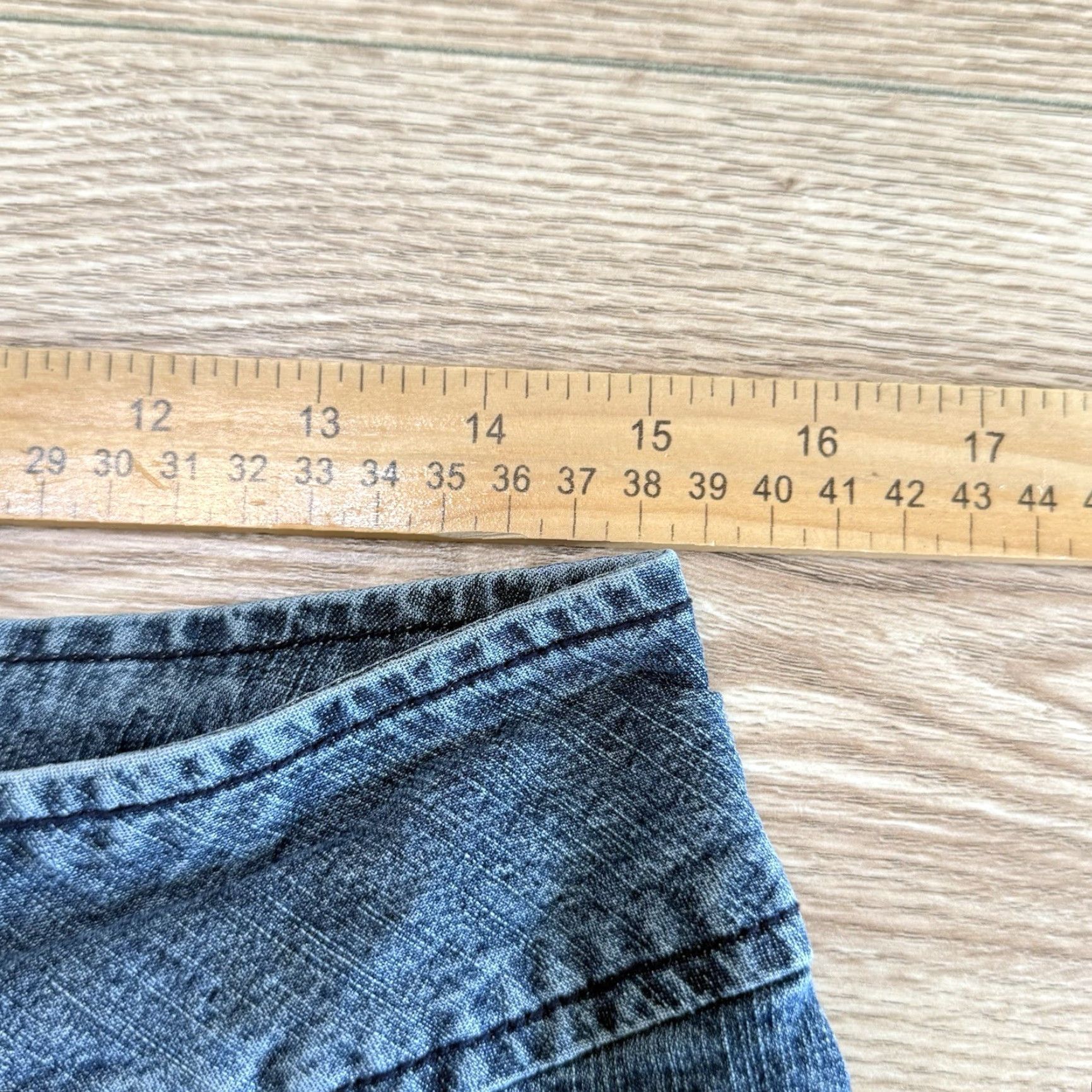 Denime VINTAGE Duchess Denim Skirt Juniors Short Mini Pleated Cotton Blend Blue 11 Women Size 32" / US 10 / IT 46 - 4 Thumbnail