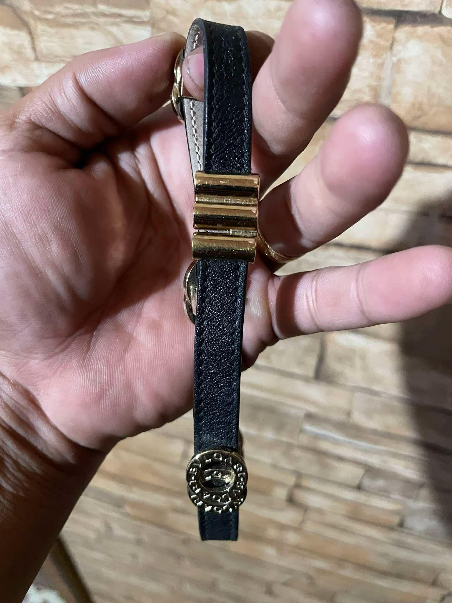 Bvlgari BVLGARI Double Coiled Bracelet Leather Black Size ONE SIZE - 2 Thumbnail