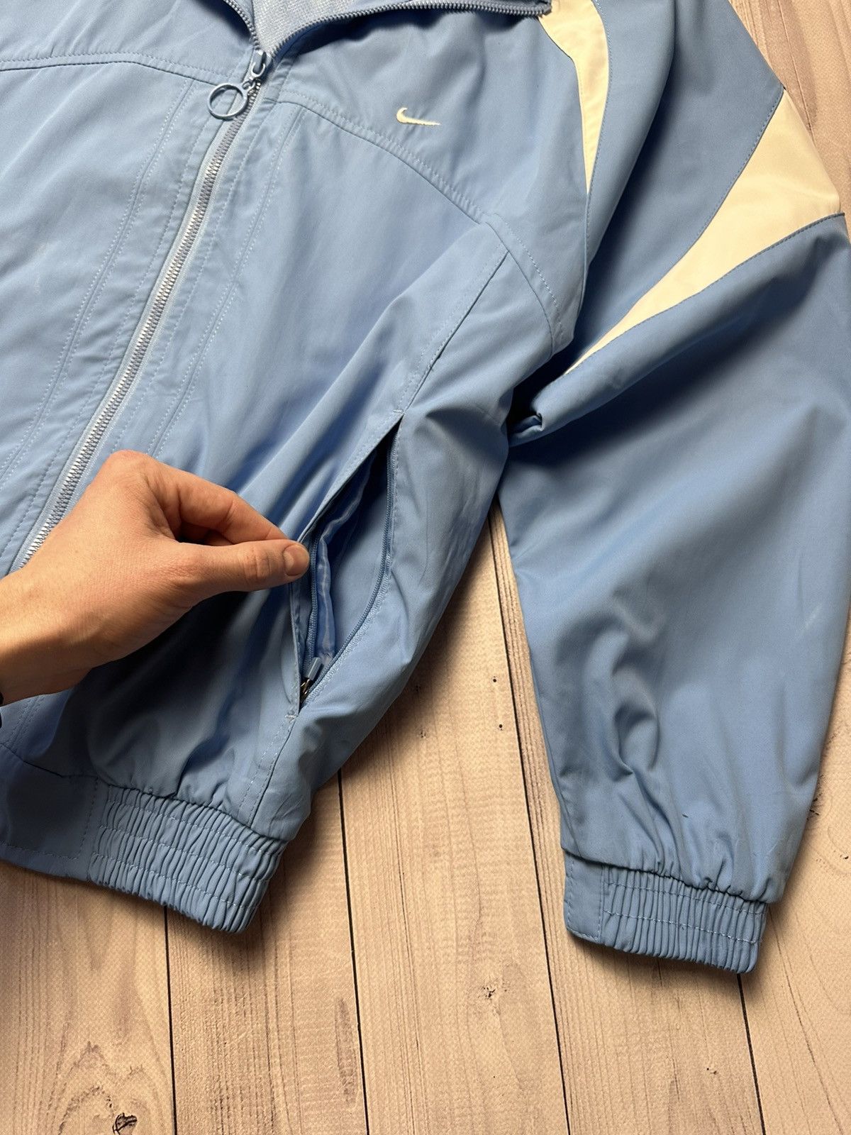 Nike × Vintage Vintage Nike track jacket blue size S logo Size US S / EU 44-46 / 1 - 5 Thumbnail