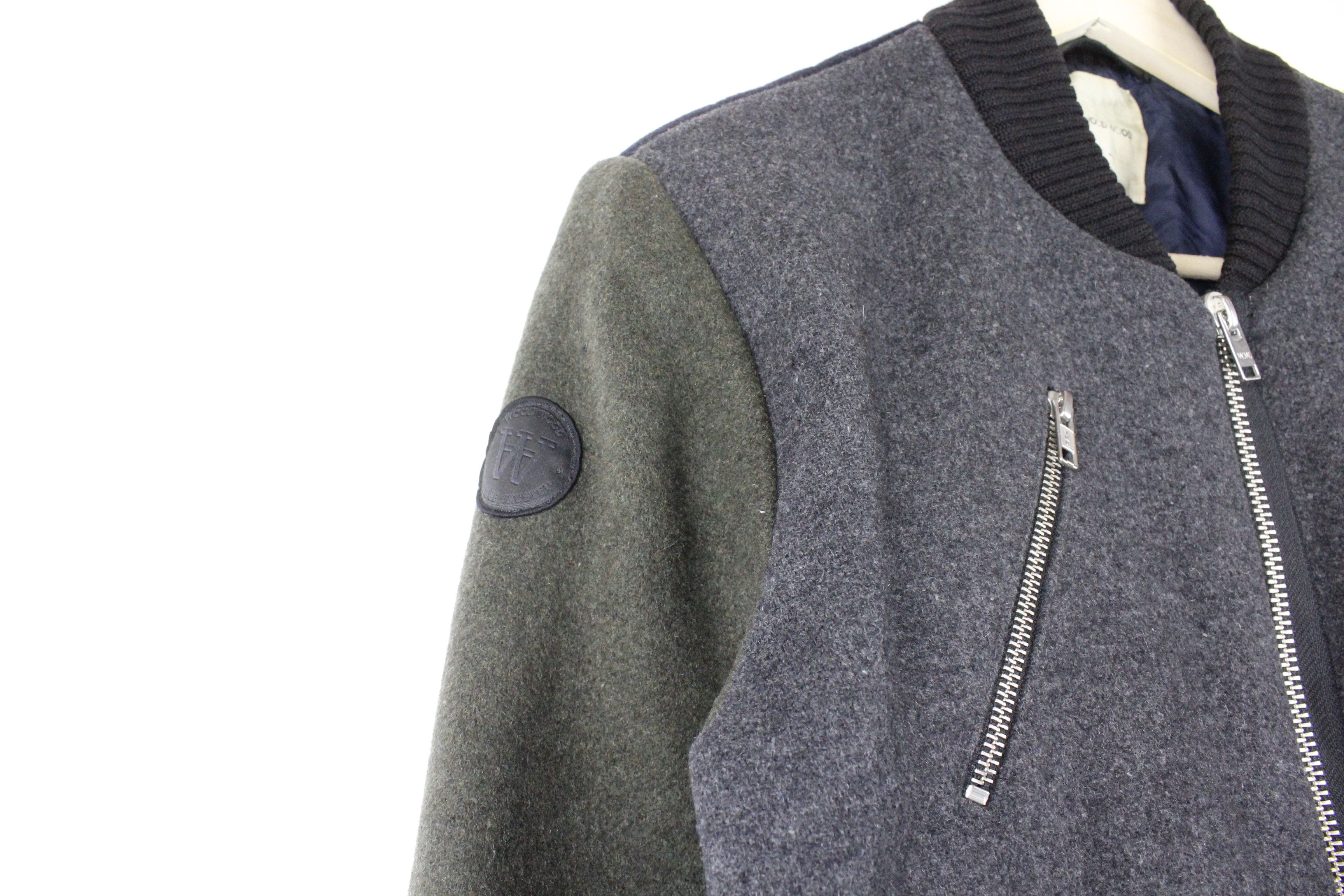 Wood Wood Wood Wood Logo Wool Bomber Letterman Varsity Jacket Size US S / EU 44-46 / 1 - 3 Thumbnail