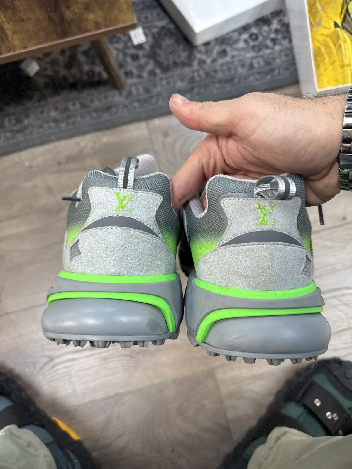 Louis Vuitton Louis Vuitton Tactic Runner Grey Green Size 11 LV Size US 11 / EU 44 - 3 Thumbnail