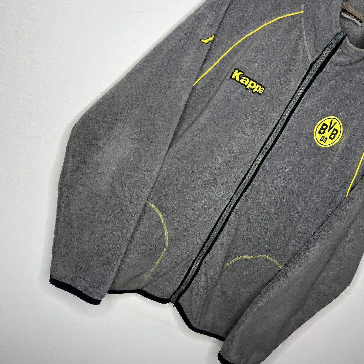 Kappa Vintage Kappa Borussia Dortmund fleece zip Jacket Sweatshirt Size US XL / EU 56 / 4 - 3 Thumbnail