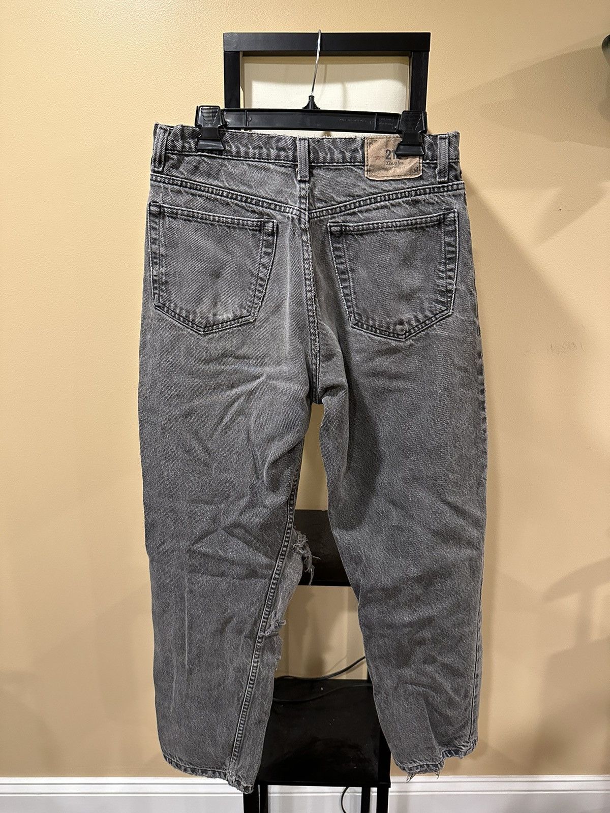 Vintage Vintage Two Hundred 212 Twelve Degrees Black Thrashed Denim Size US 32 / EU 48 - 6 Thumbnail