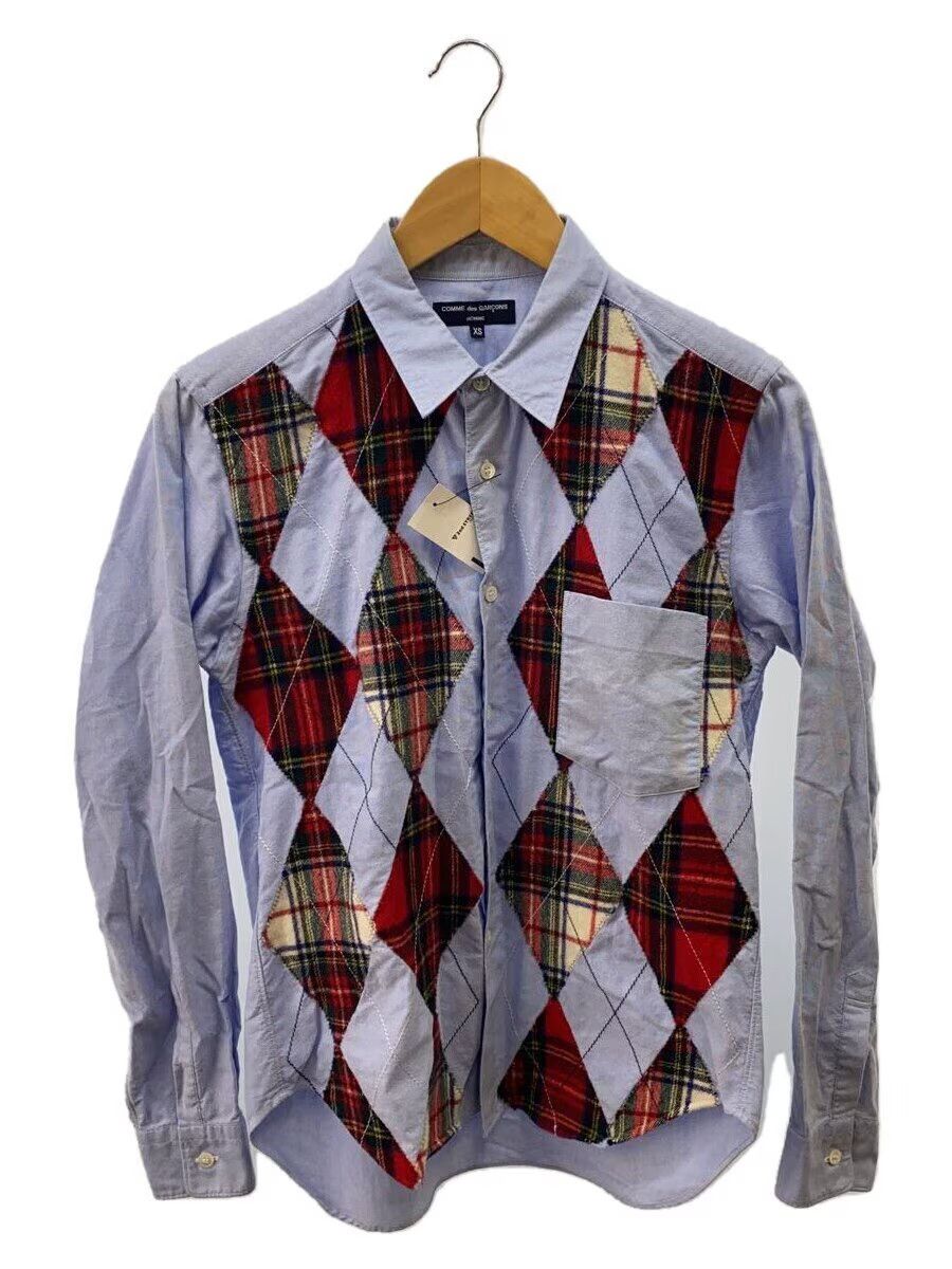 Comme des Garcons × Comme des Garcons Homme Patchwork Argyle Button Shirt Size US XS / EU 42 / 0 - 1 Thumbnail