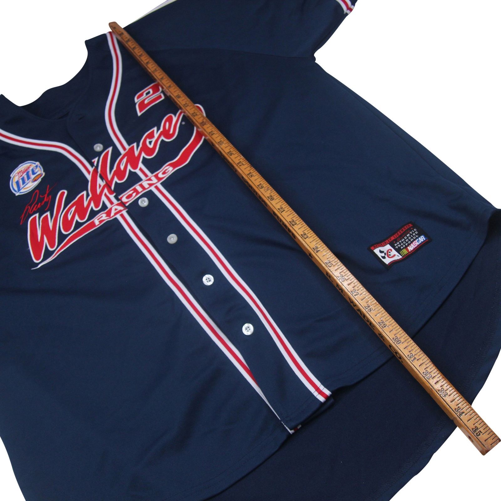 Chase Authentics × NASCAR × Vintage Vintage Chase Authentics Rusty Wallace Baseball Jersey Size US XXL / EU 58 / 5 - 6 Thumbnail