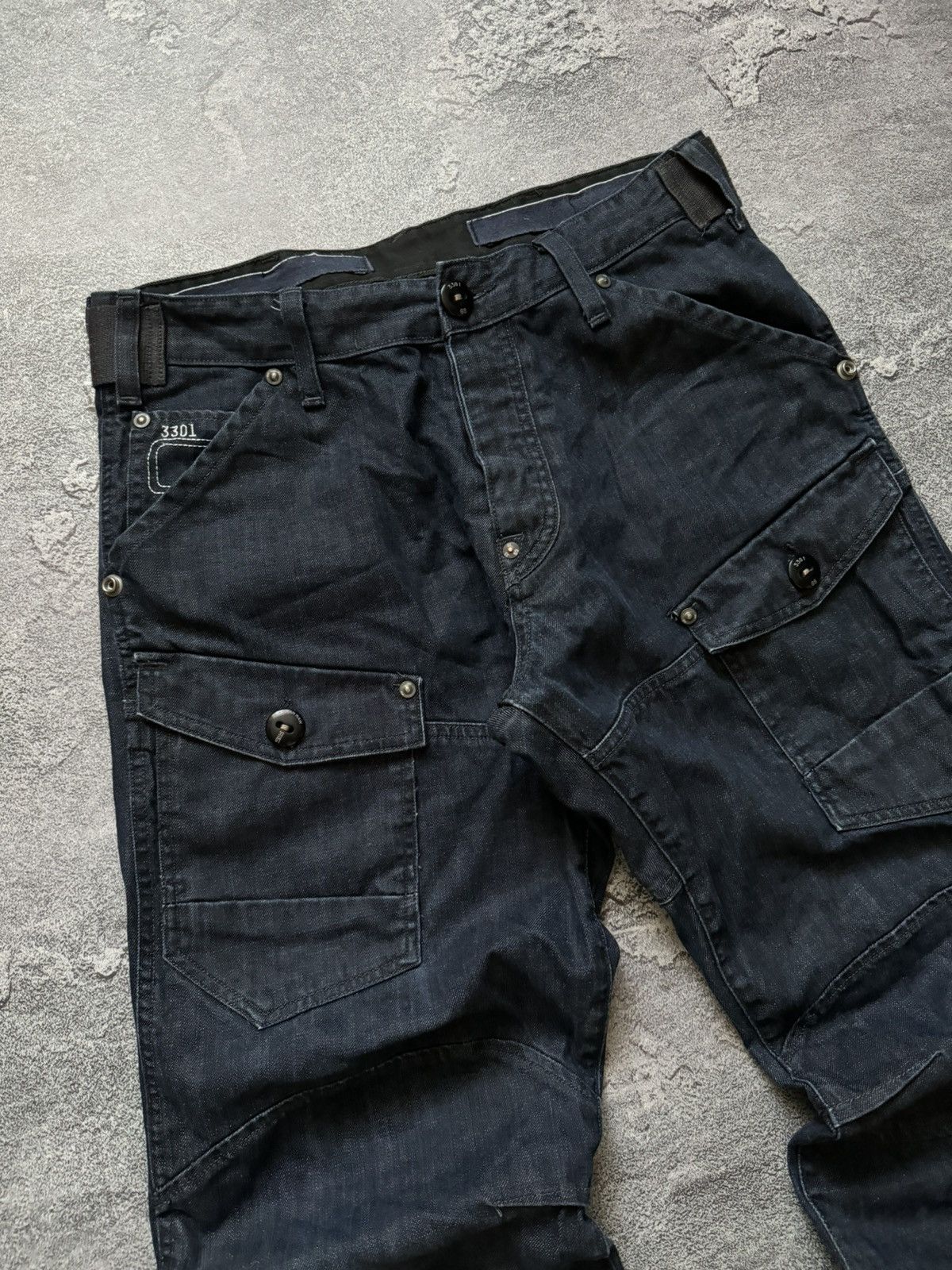 G-Star × Vintage G star raw 33/32 storm Elwood denim pant trouser Jean chino Size US 33 - 2 Thumbnail