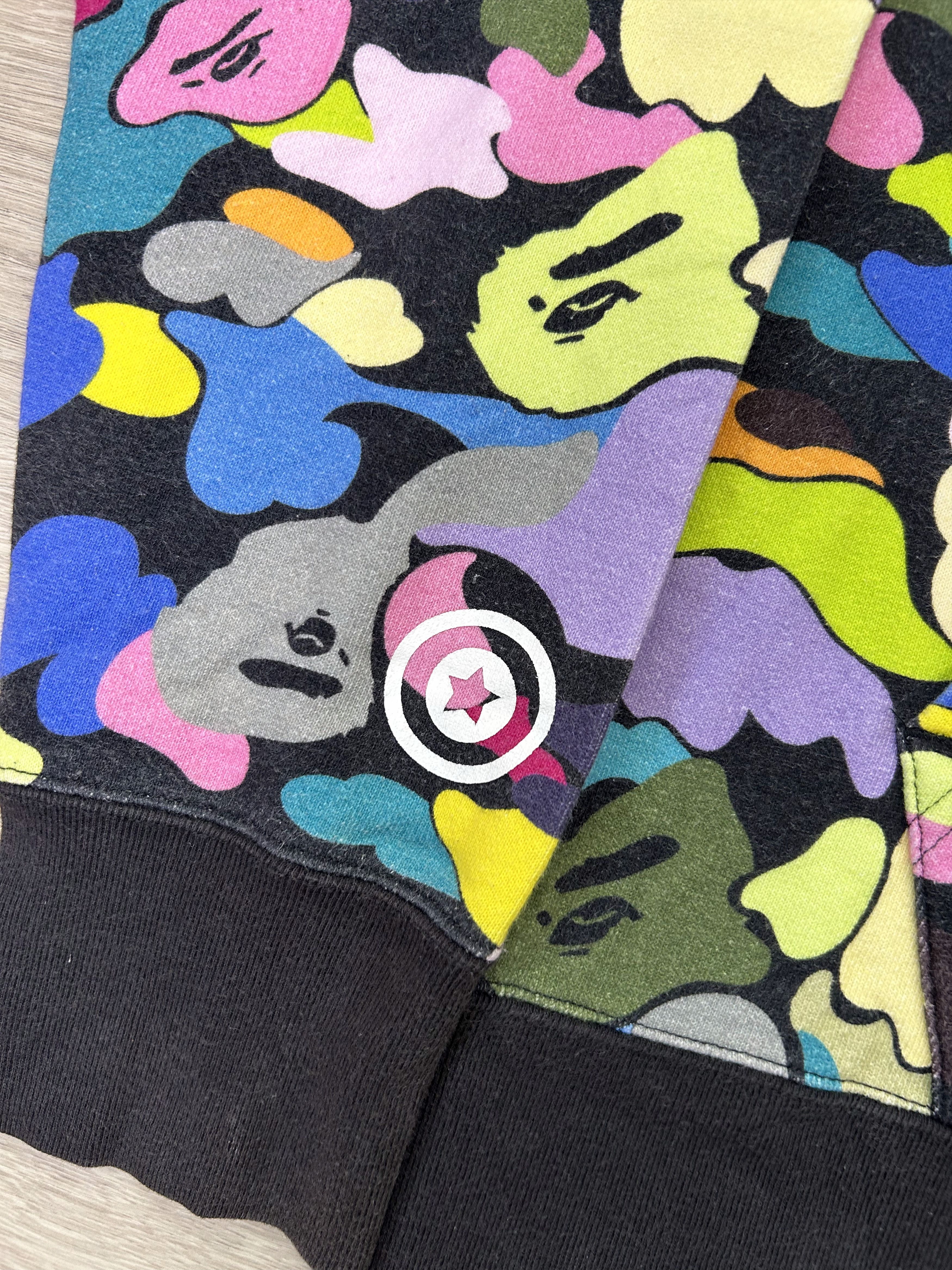 Bape Bape Multi Camo PONR Shark Full Zip Hoodie [Size M] Size US M / EU 48-50 / 2 - 3 Thumbnail