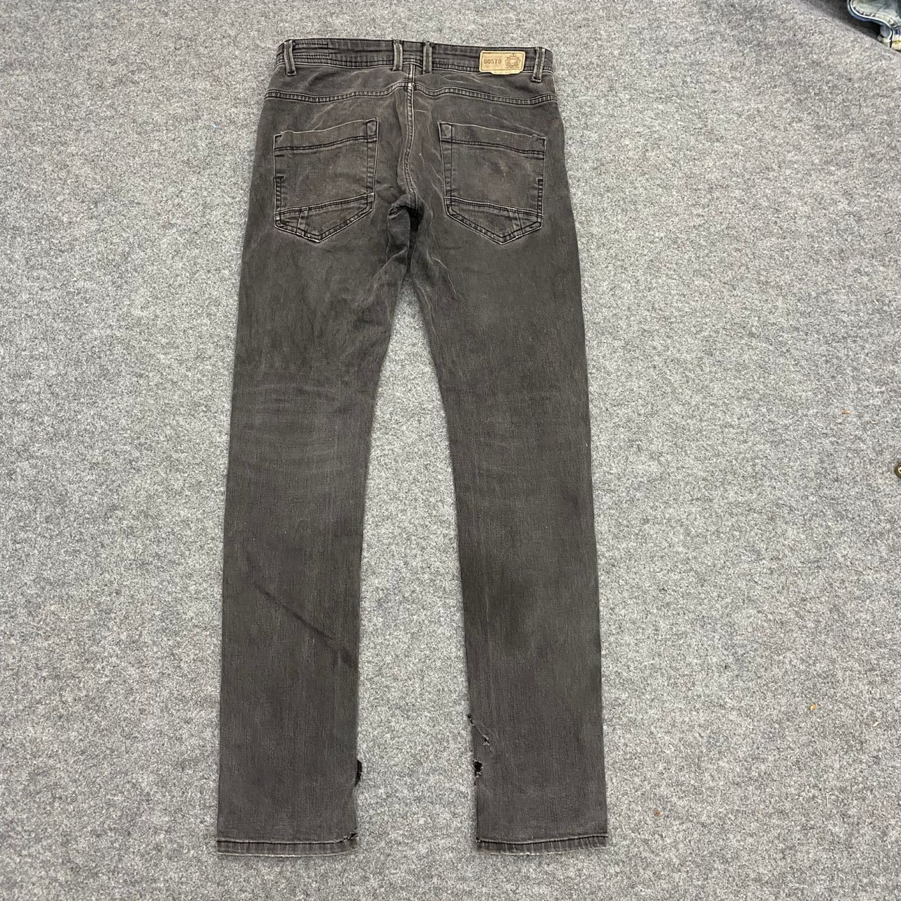 If Six Was Nine Vintage Gosto Jeans Distressed Denim Size US 33 - 2 Thumbnail