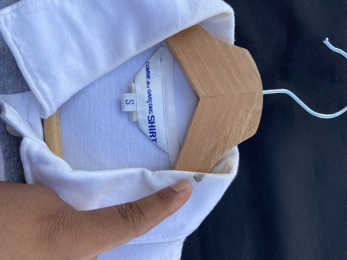 Comme des Garcons Rare Design Comme Des Garcons White Polo Shirt Size US S / EU 44-46 / 1 - 17 Thumbnail