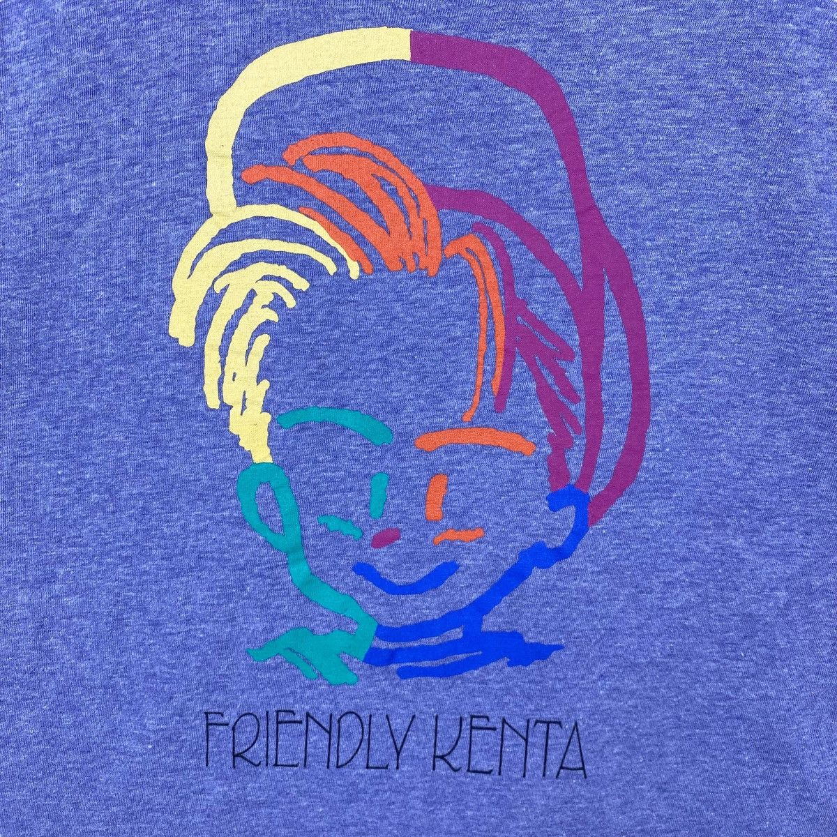 Japanese Brand Vintage 80's FRIENDLY KENTA City Guy Club Graphic Tee Shirt Size US L / EU 52-54 / 3 - 2 Thumbnail