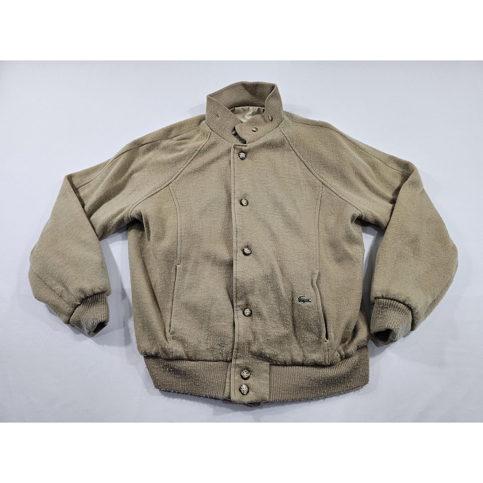 Lacoste LaCoste Reversible Jacket To Sweater Beige Sz L 1990s Size US L / EU 52-54 / 3 - 3 Thumbnail