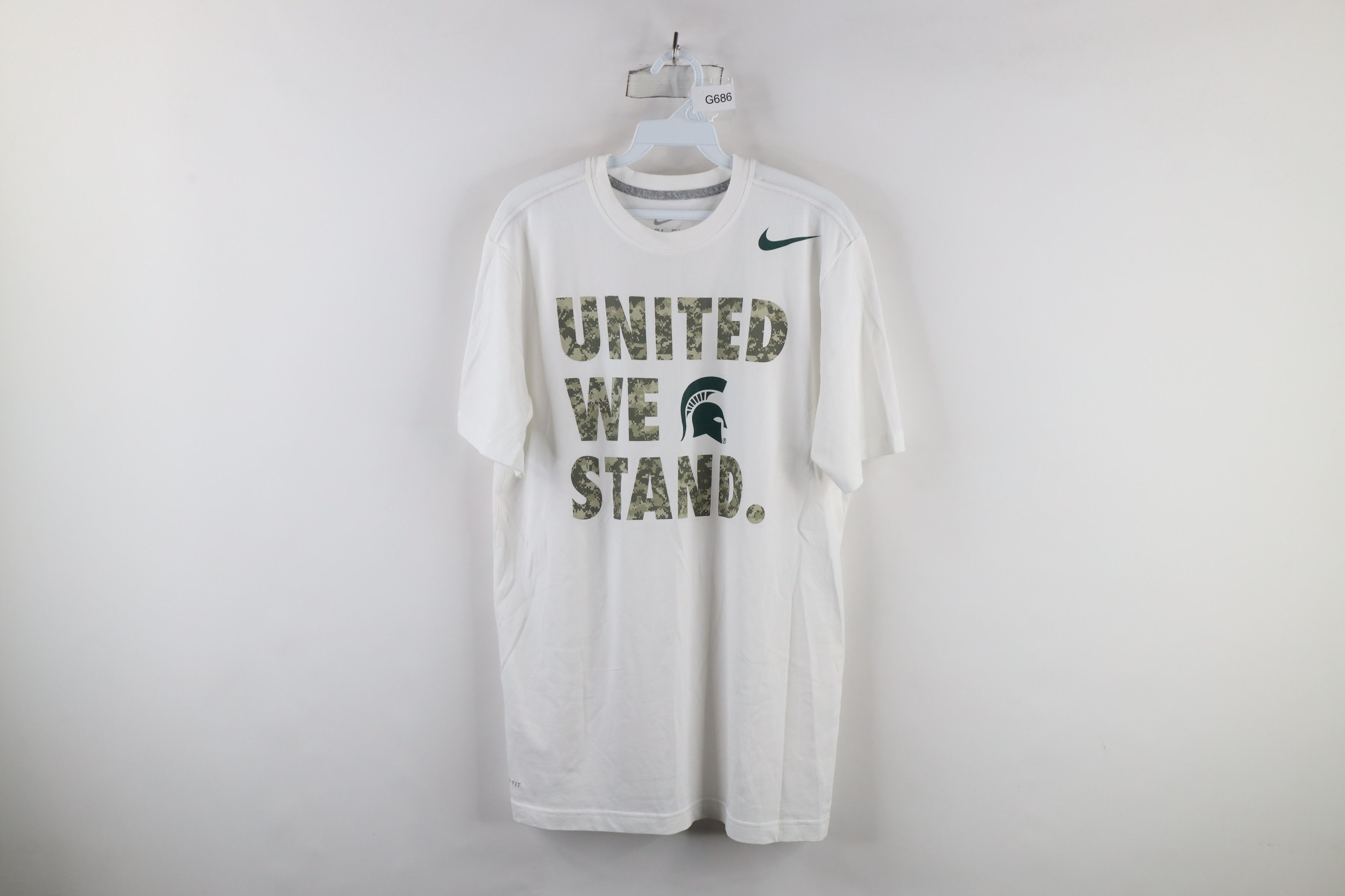 Nike × Vintage Nike United We Stand Michigan State University T-Shirt Size US L / EU 52-54 / 3 - 1 Thumbnail