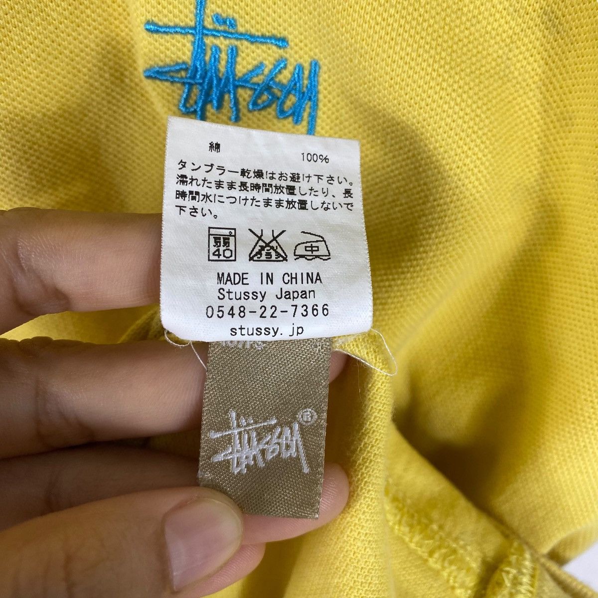 Stussy × Vintage Vintage 00's STUSSY Small Embroidery Logo Stains Polo Shirt Size US M / EU 48-50 / 2 - 9 Thumbnail