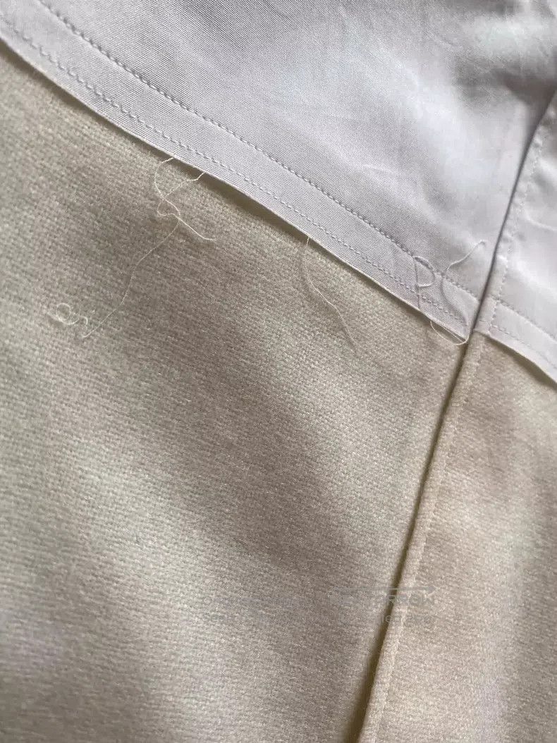 Comme des Garcons Comme Des Garcons White Patchwork Long Shirt Size M / US 6-8 / IT 42-44 - 4 Thumbnail