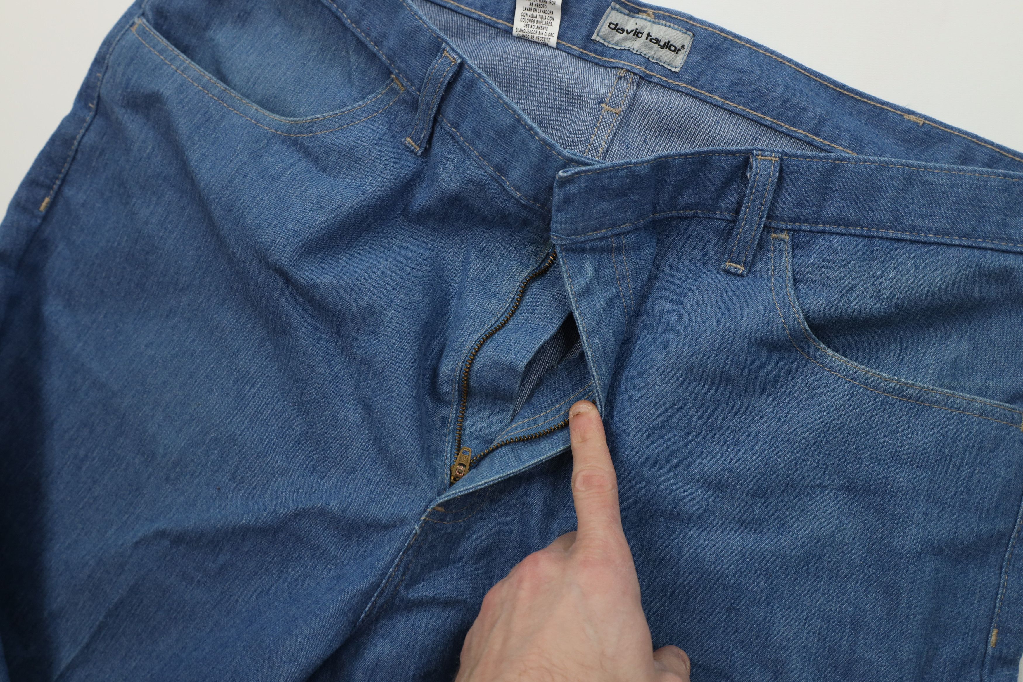 Vintage Vintage 90s Streetwear Flared Wide Leg Denim Jeans Blue Size US 42 / EU 58 - 9 Thumbnail
