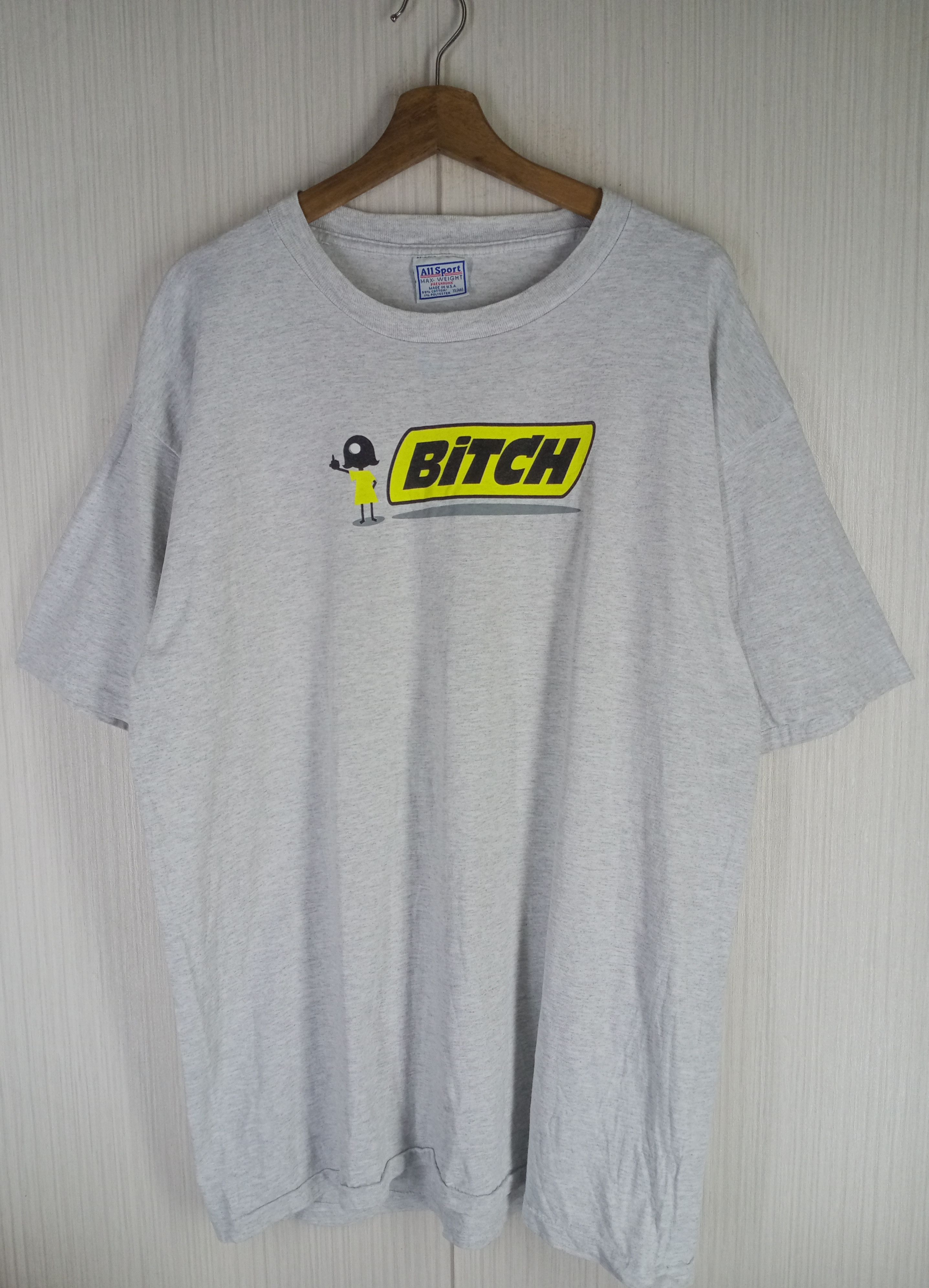 Hook-Ups Rare Vintage 90s Bitch Skateboard Hook-Ups Tshirt Size US XL / EU 56 / 4 - 2 Thumbnail