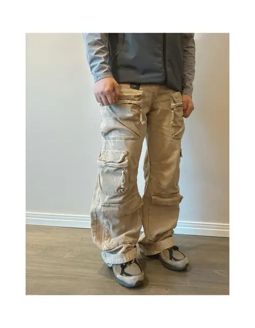 Other Mashima x Kanno Multi Pocket Cargo Wide Leg Jeans Size US 30 / EU 46 - 8 Thumbnail
