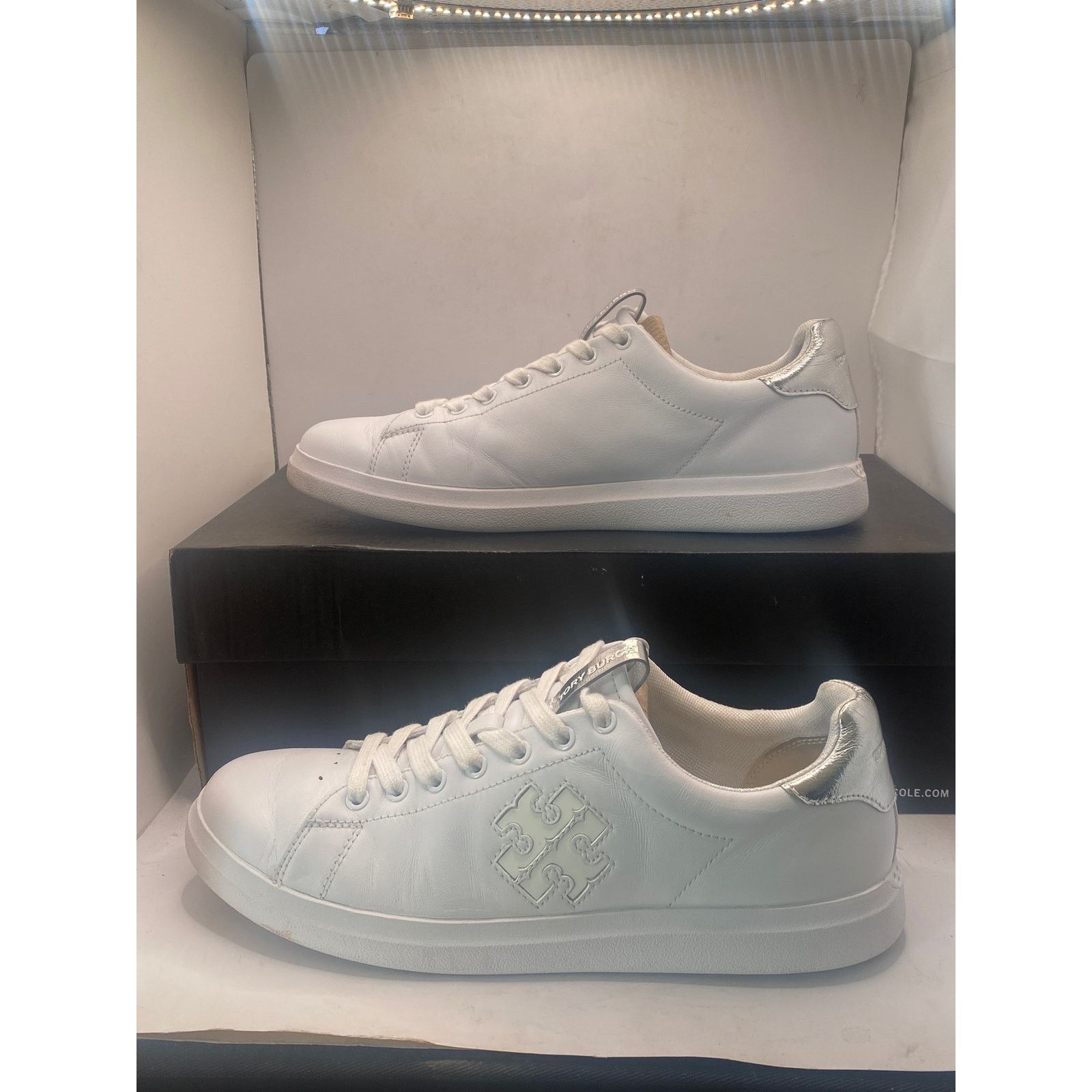 Tory Burch Double T Howell Court Sneaker (Women) Tory Burch Size 9M Size US 9 / IT 39 - 3 Thumbnail