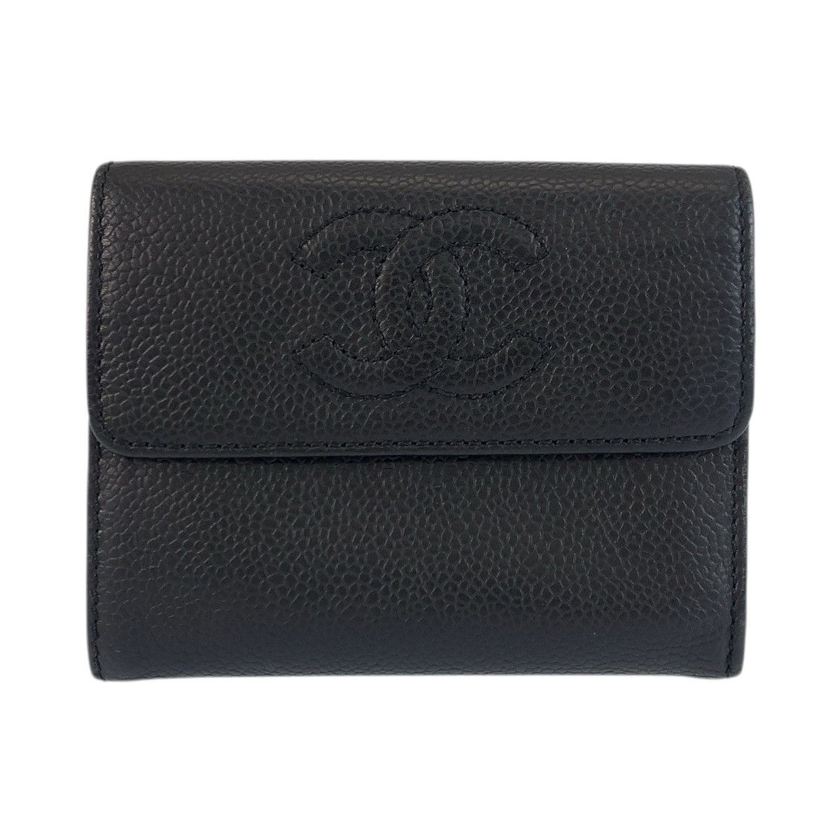 Chanel Chanel Chanel Leather Compact Wallet Leather Short Wallet DUTY FREE for USA Size ONE SIZE - 1 Thumbnail