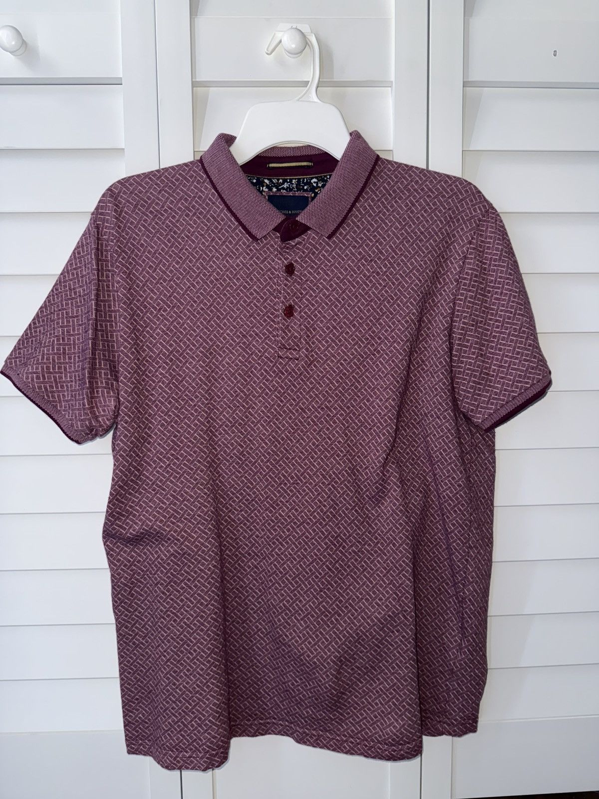 Other Stitches & Rivets Burgundy Polo Size US M / EU 48-50 / 2 - 5 Thumbnail