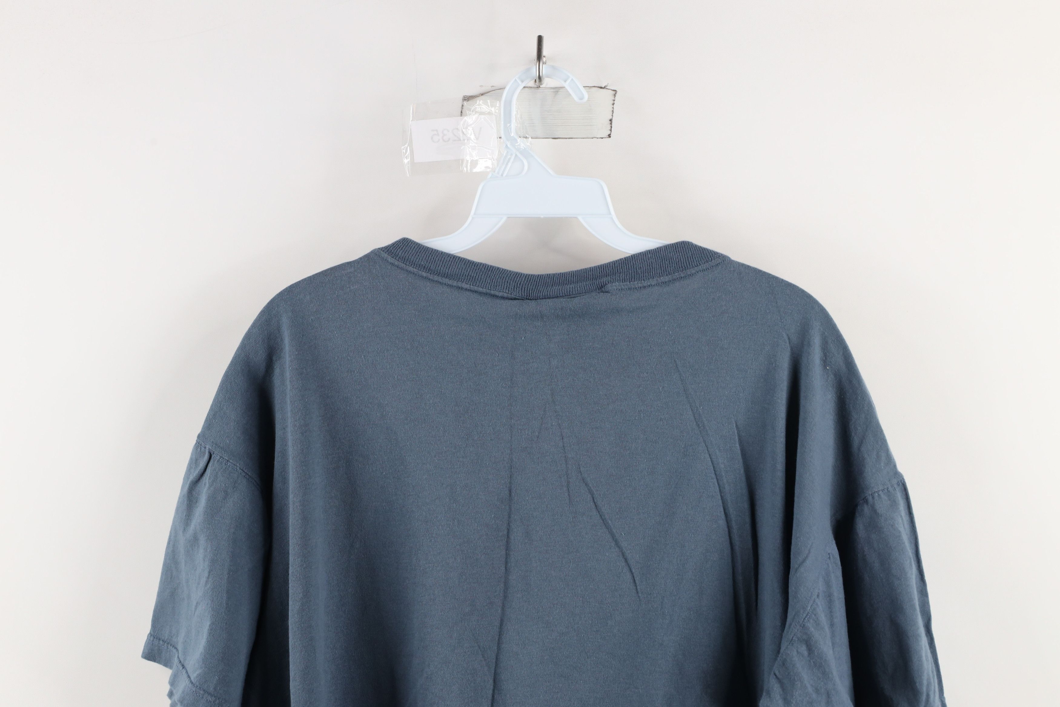 Vintage Vintage 90s Streetwear Blank Cropped Fit Pocket T-Shirt Size M / US 6-8 / IT 42-44 - 9 Thumbnail