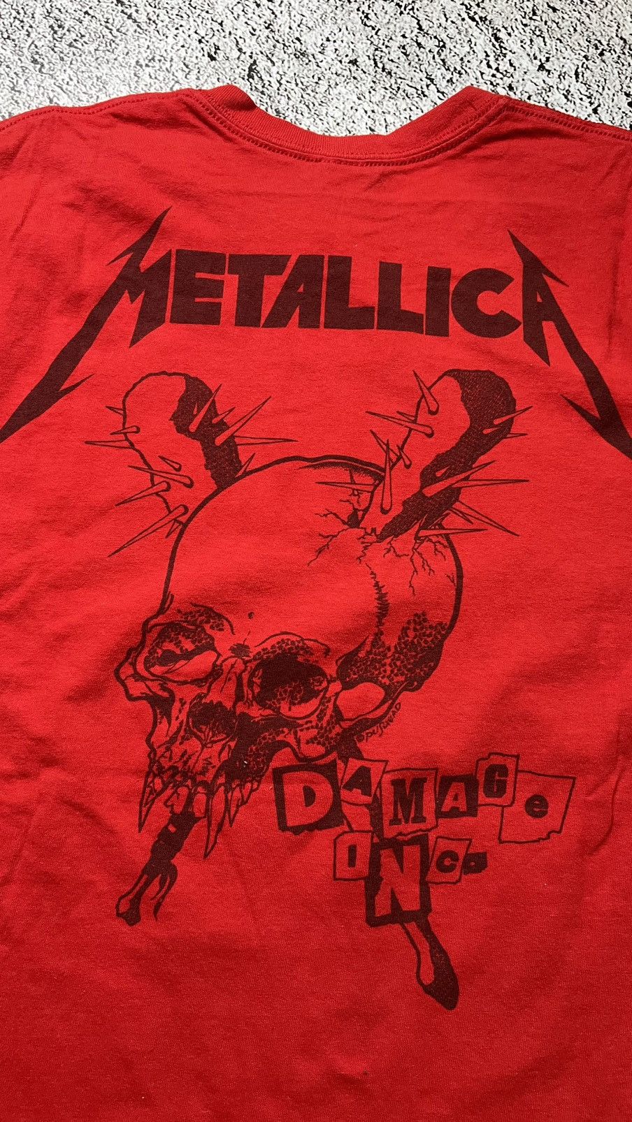 Gildan Metallica damage inc pushead overprinted gildan 2018 tee Size US L / EU 52-54 / 3 - 8 Thumbnail
