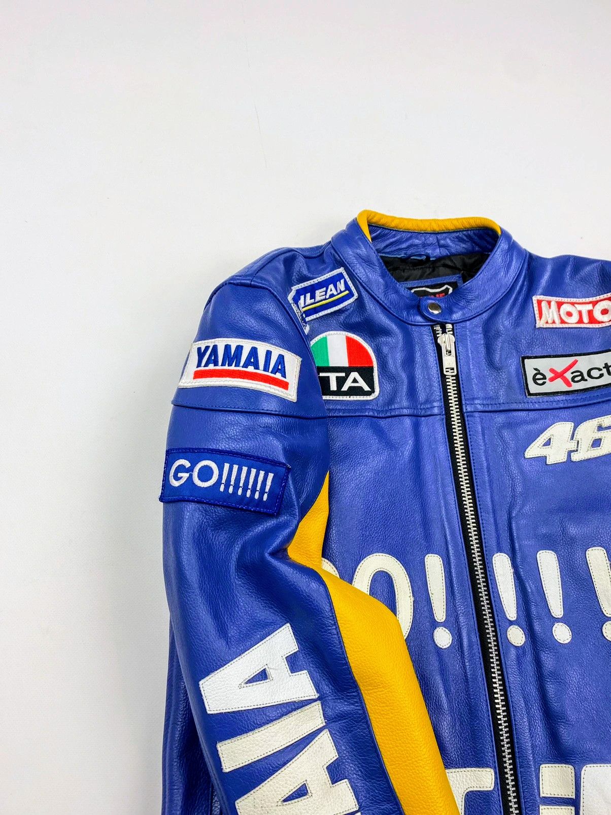 Genuine Leather × Yamaha 🔥 RARE YAMAHA 🔥 RACING LEATHER JACKET IL DOTTORE Size US M / EU 48-50 / 2 - 3 Thumbnail
