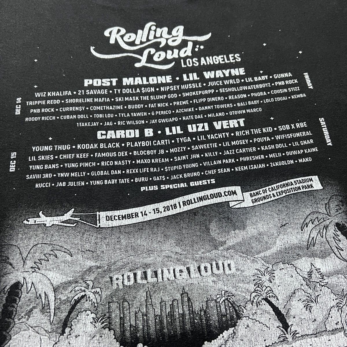 Rap Tees RollingLoud Wiz Khalifa Lil Wayne Nipsey Hussle Faded Hiphop Size US XXL / EU 58 / 5 - 11 Thumbnail