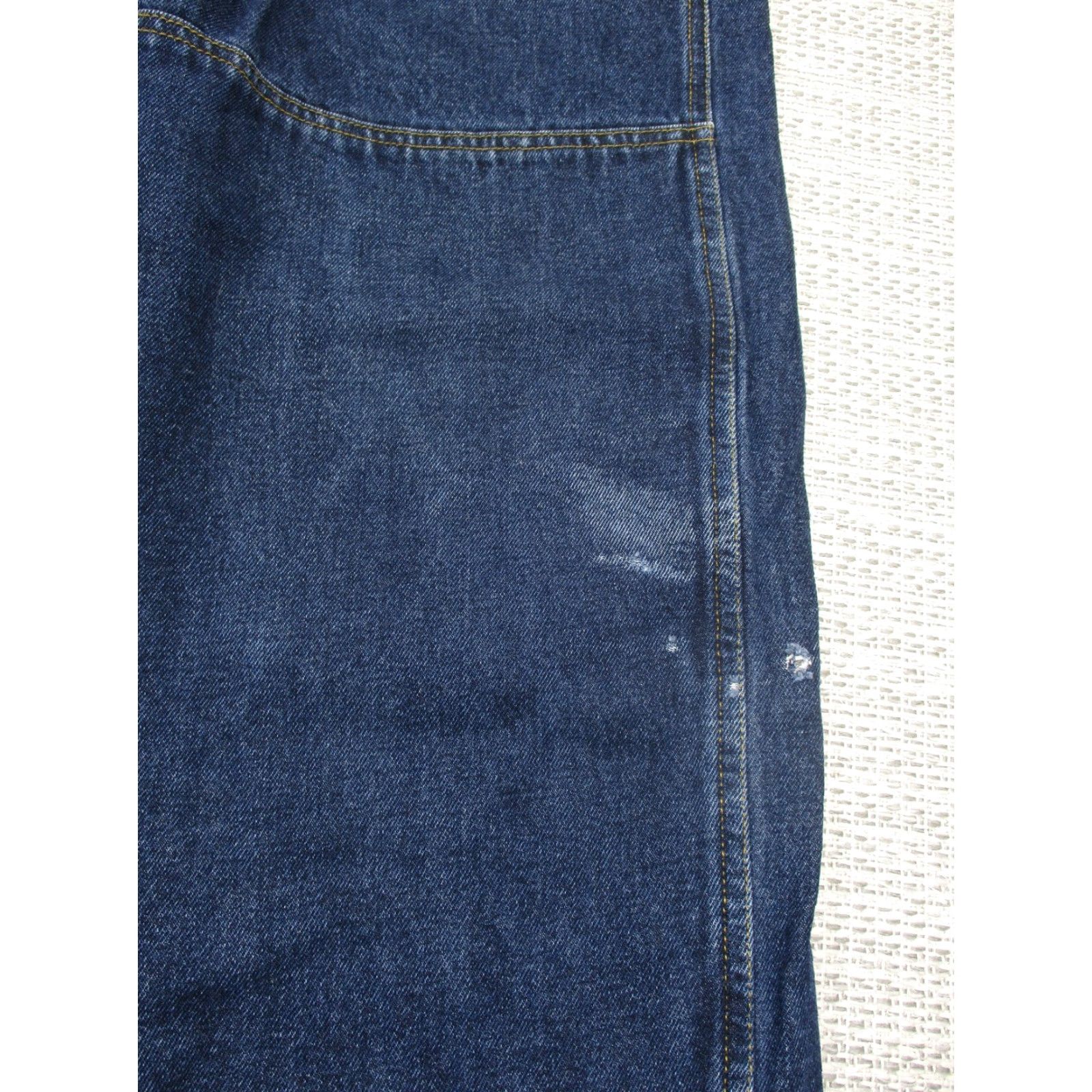 Doublet Guide Gear Jeans Mens 41x26 Blue Denim Double Knee Cotton Regular Style Straight 5-Pocket Vintage No N/A Size US 41 - 6 Thumbnail